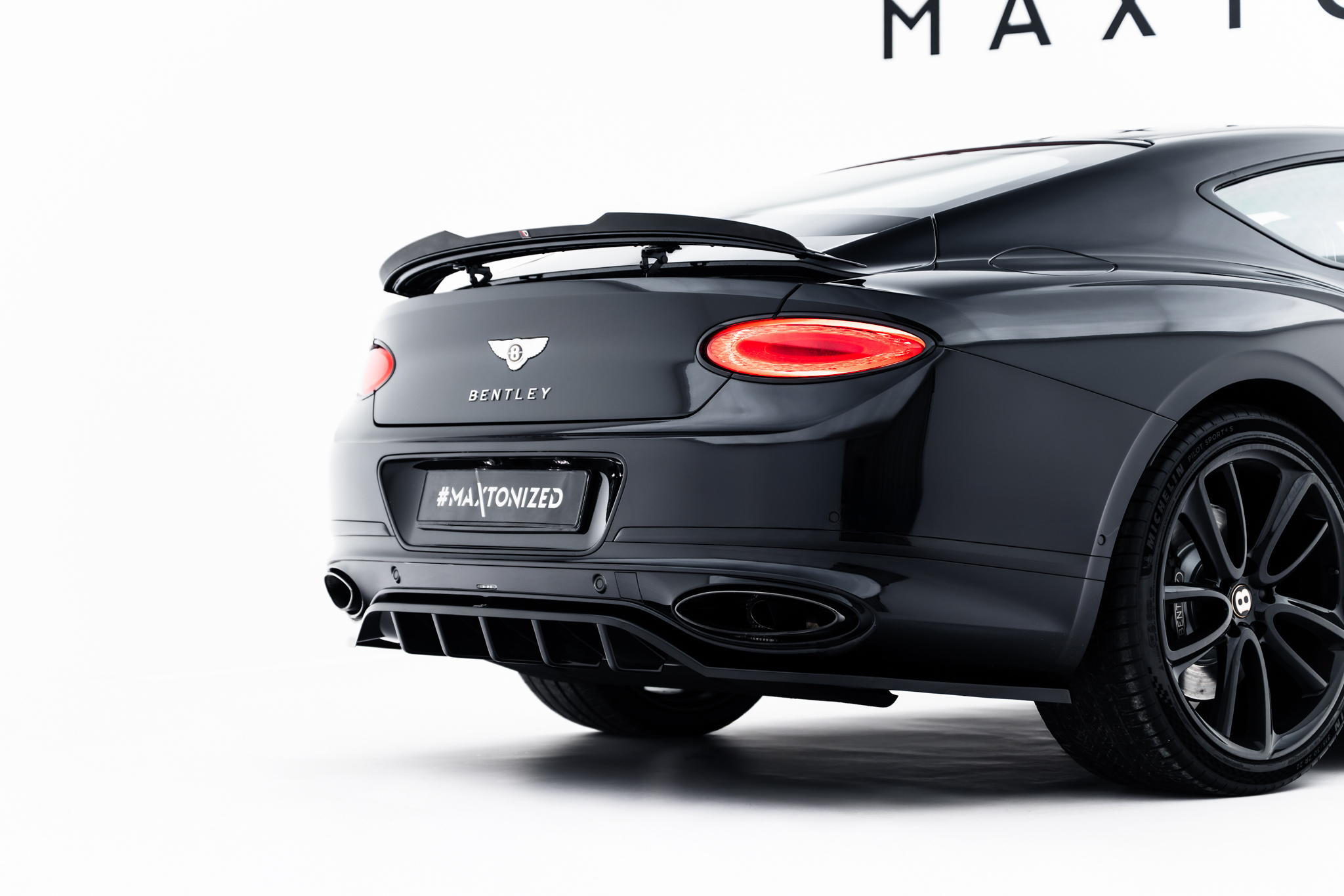 Rear Splitter (with vertical bars) Bentley Continental GT Coupe Mk3