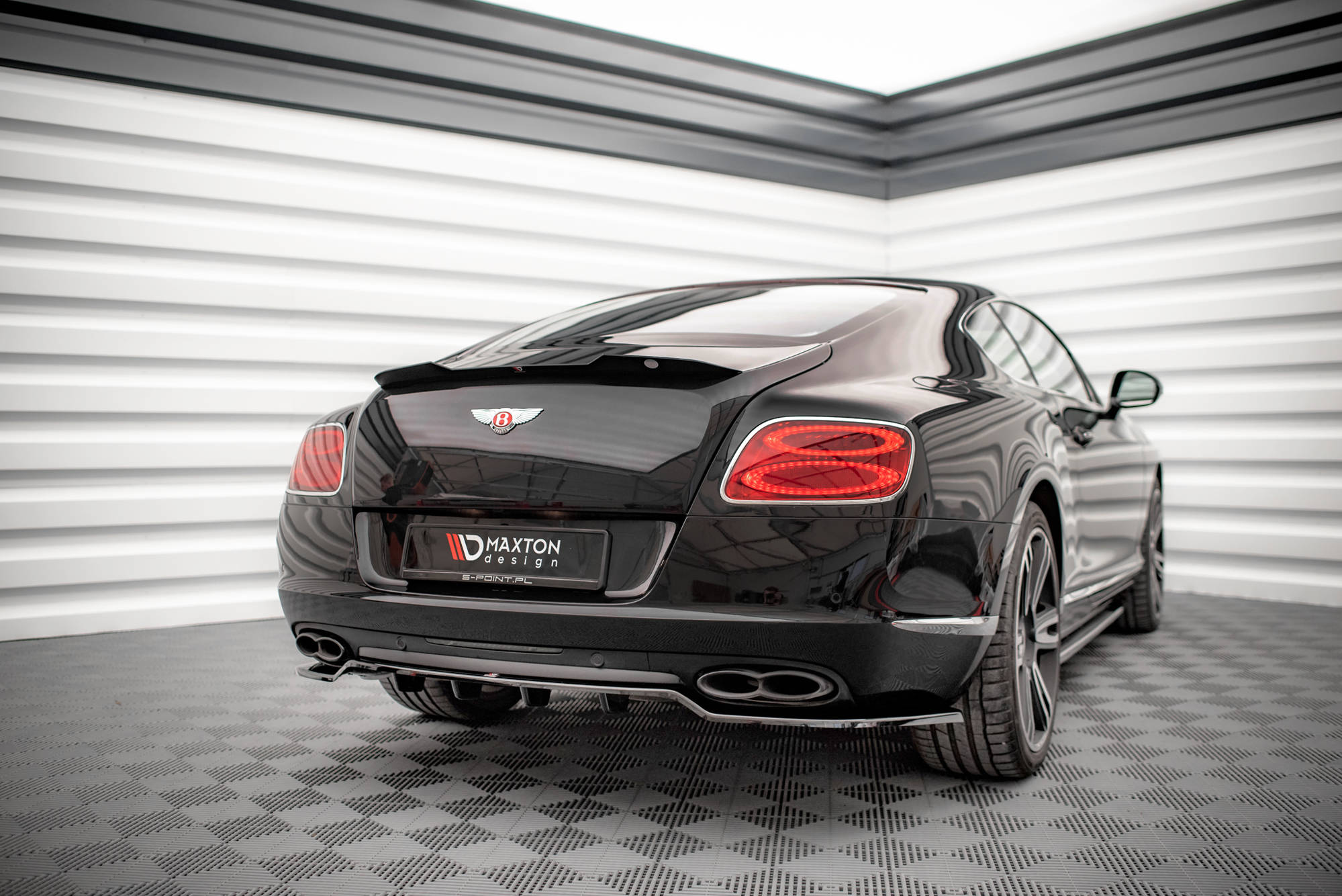 Rear Splitter (with vertical bars) Bentley Continental GT V8 S Mk2 - Image 2