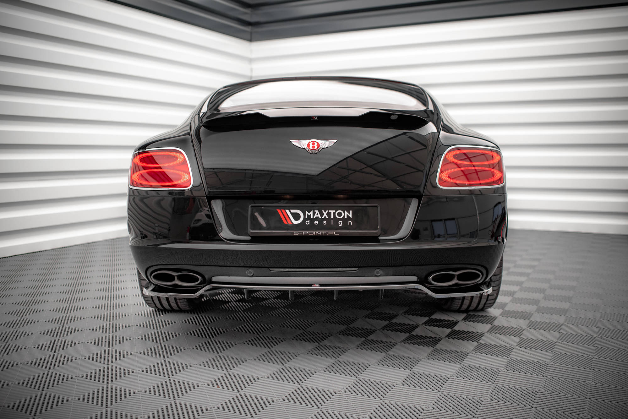 Rear Splitter (with vertical bars) Bentley Continental GT V8 S Mk2 - Image 3