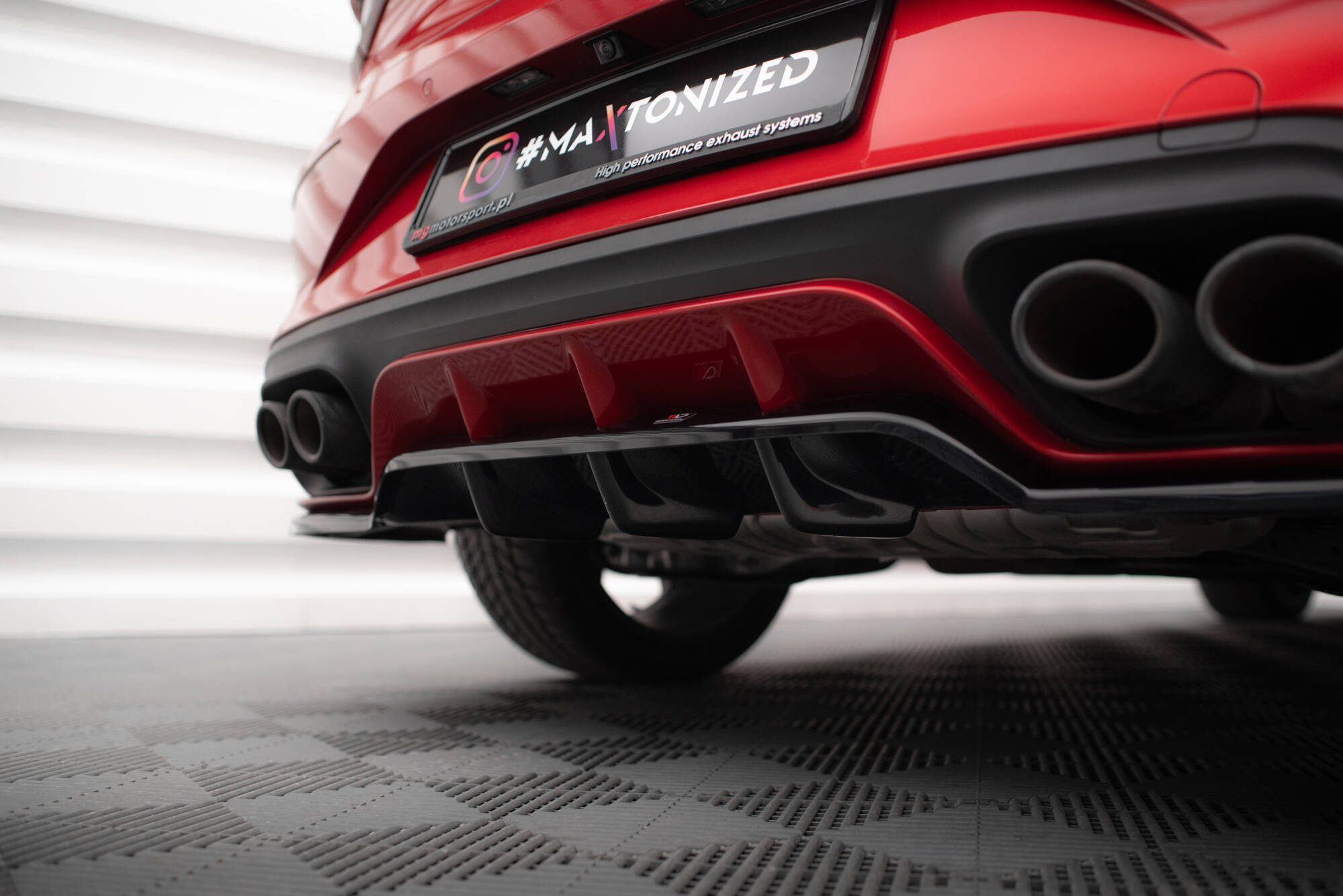 Rear Splitter (with vertical bars) Cupra Leon Hatchback Mk1 - Image 3