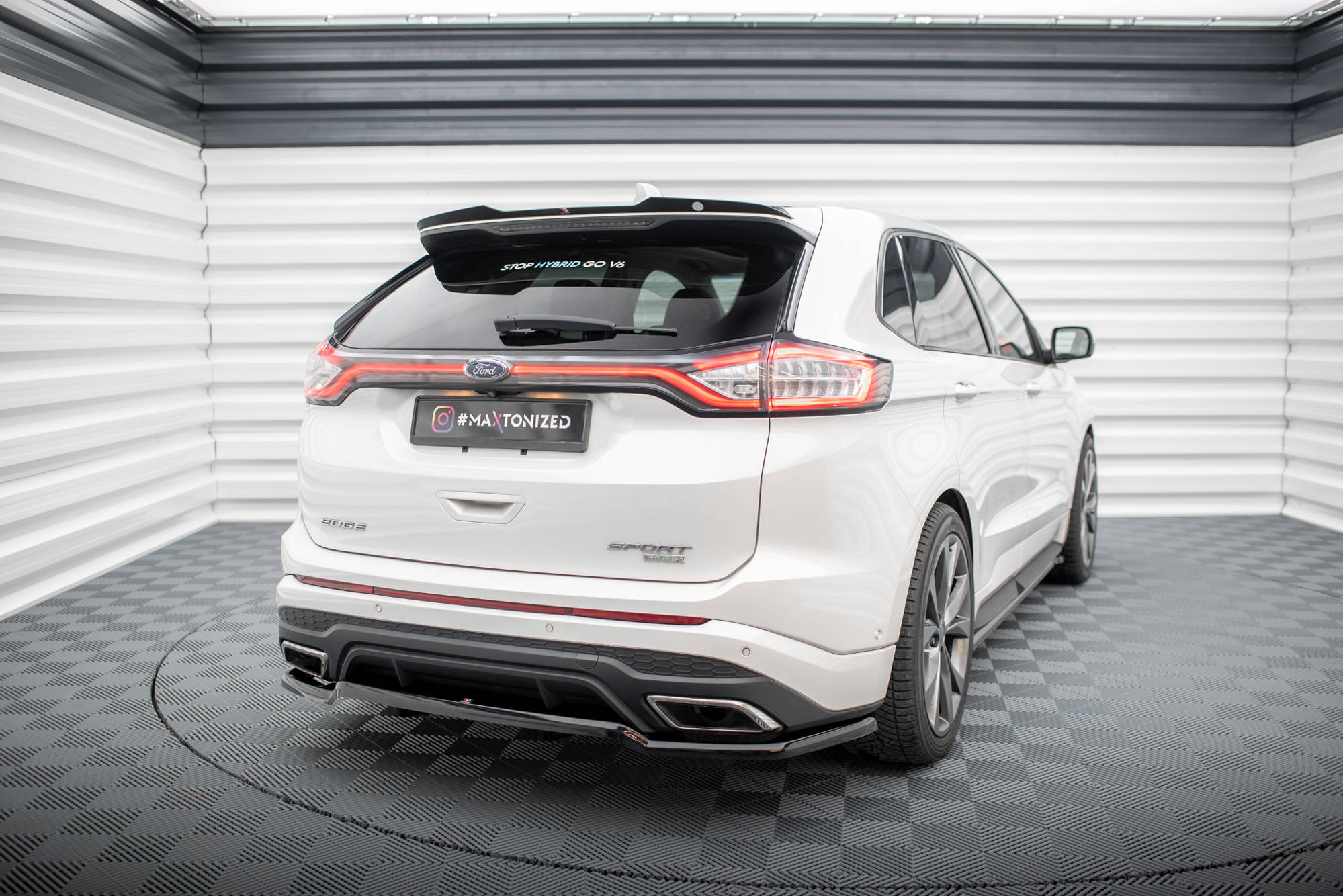Rear Splitter (with vertical bars) Ford Edge Sport Mk2 - Image 2
