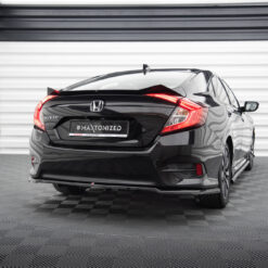 Alternative view of Rear Splitter (with vertical bars) Honda Civic Mk10