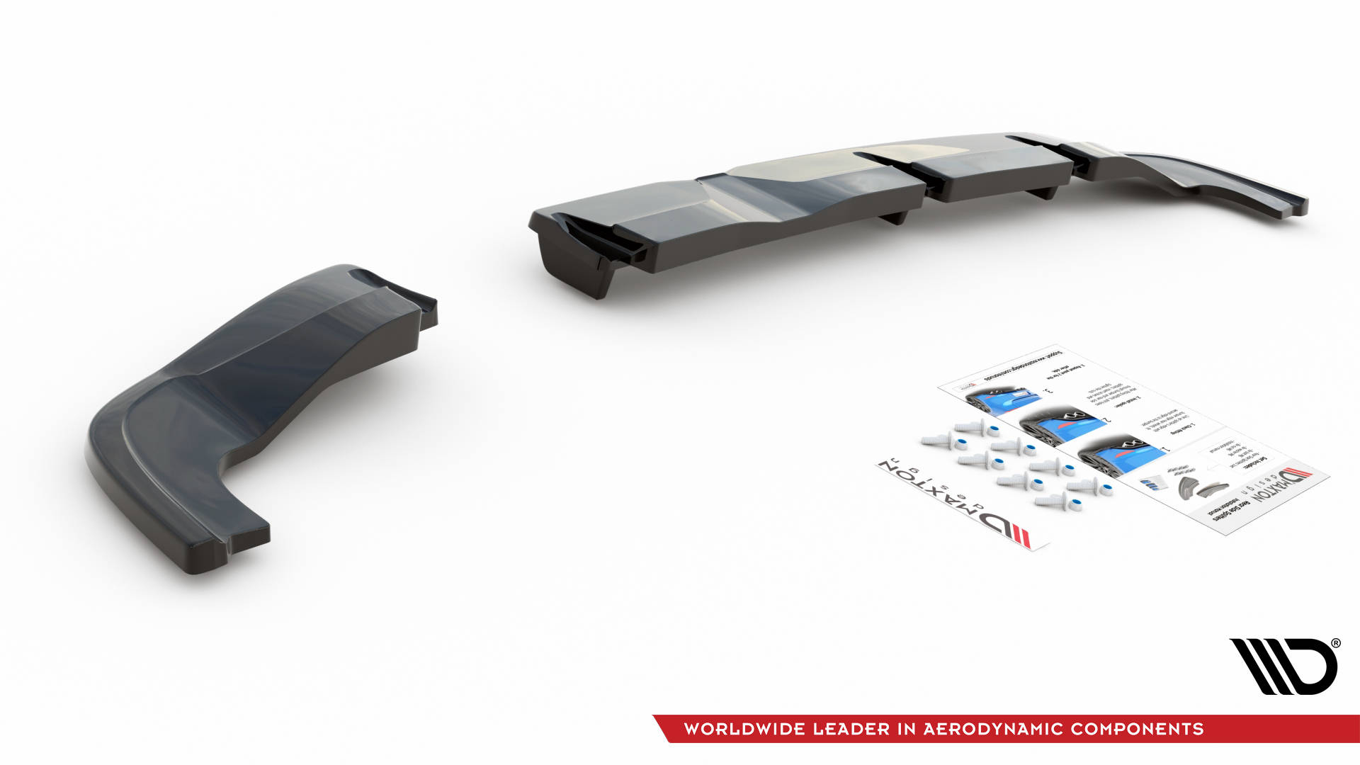 Rear Splitter (with vertical bars) Hyundai I20 N Mk3 - Image 6