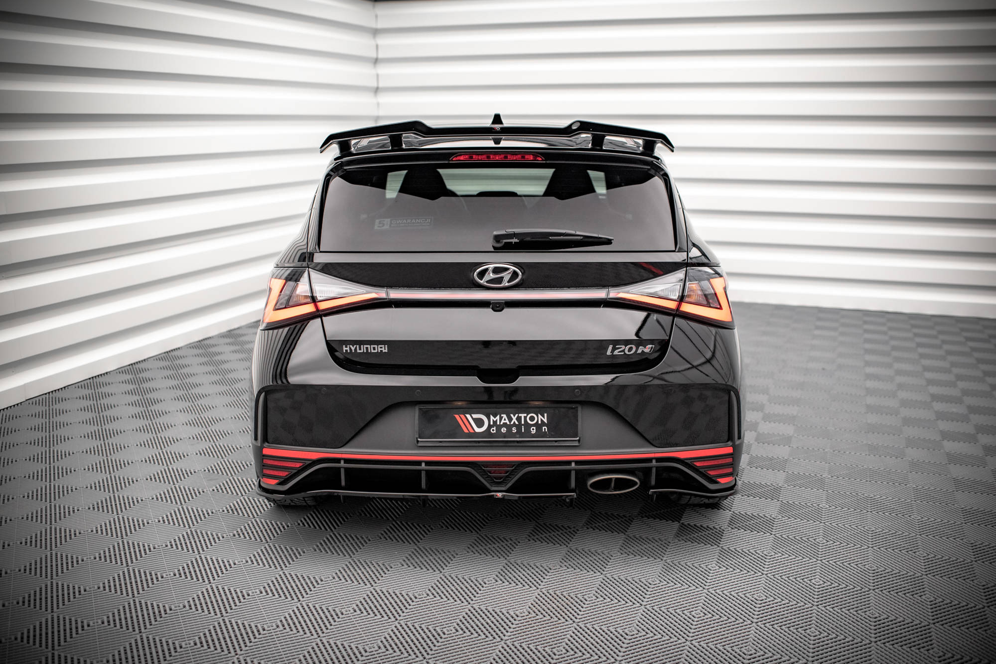 Rear Splitter (with vertical bars) Hyundai I20 N Mk3 - Image 2