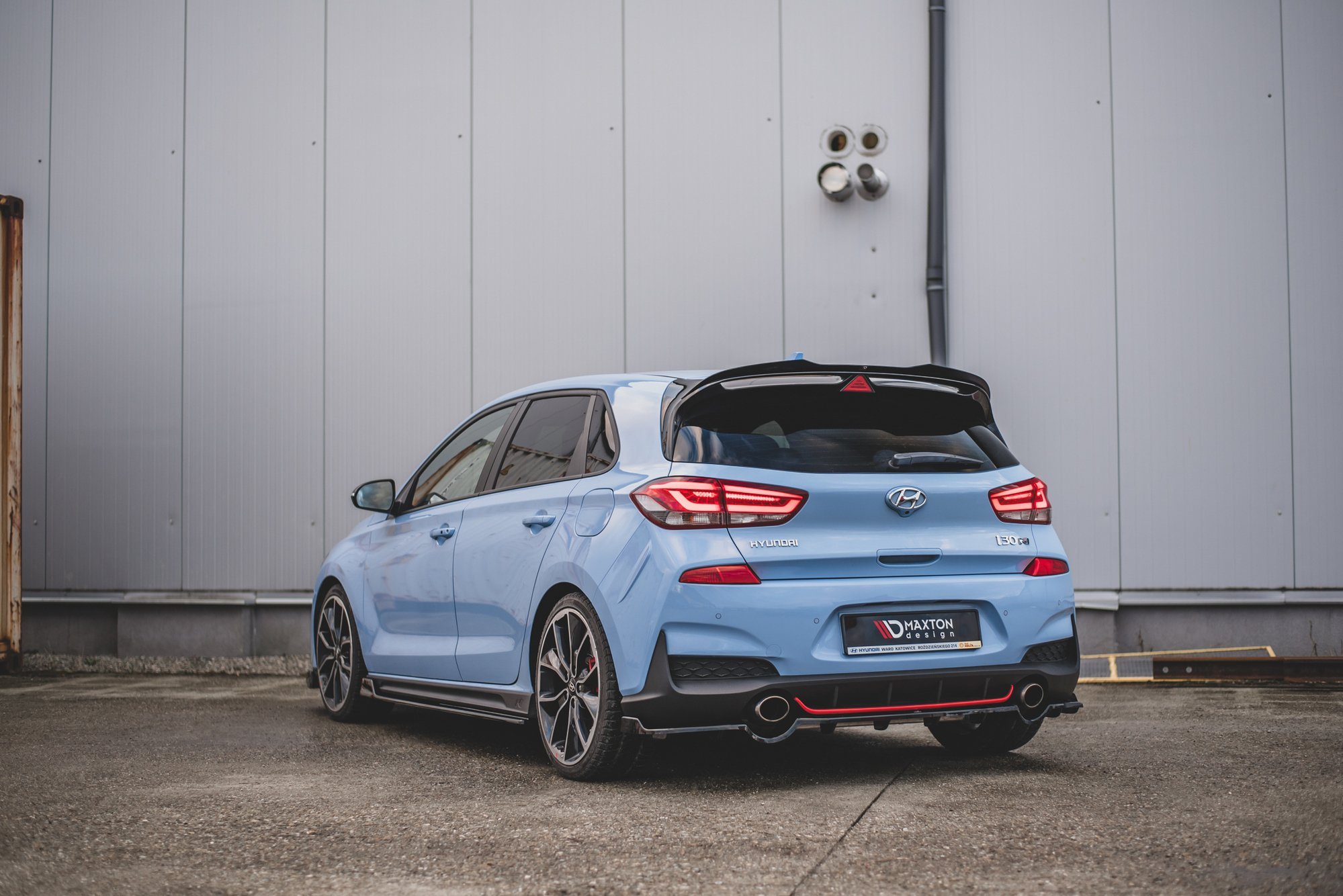 Rear Splitter (with vertical bars) Hyundai I30 N Mk3 Hatchback - Image 2