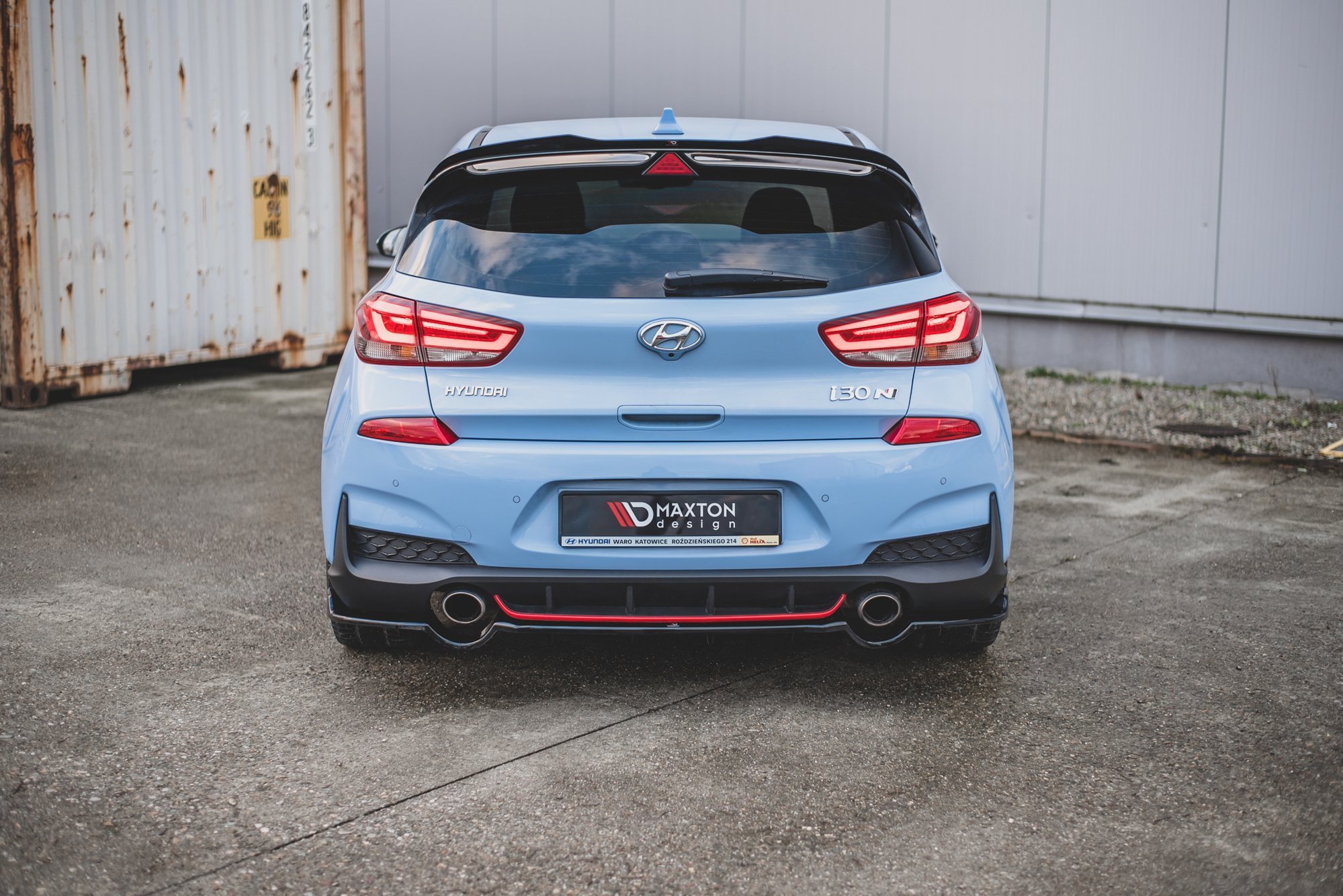 Rear Splitter (with vertical bars) Hyundai I30 N Mk3 Hatchback - Image 3