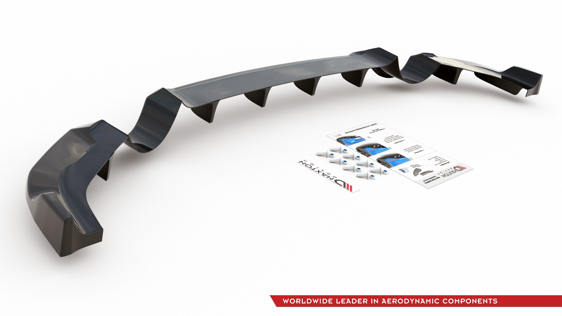 Rear Splitter (with vertical bars) Hyundai I30 N Mk3 Hatchback - Image 7