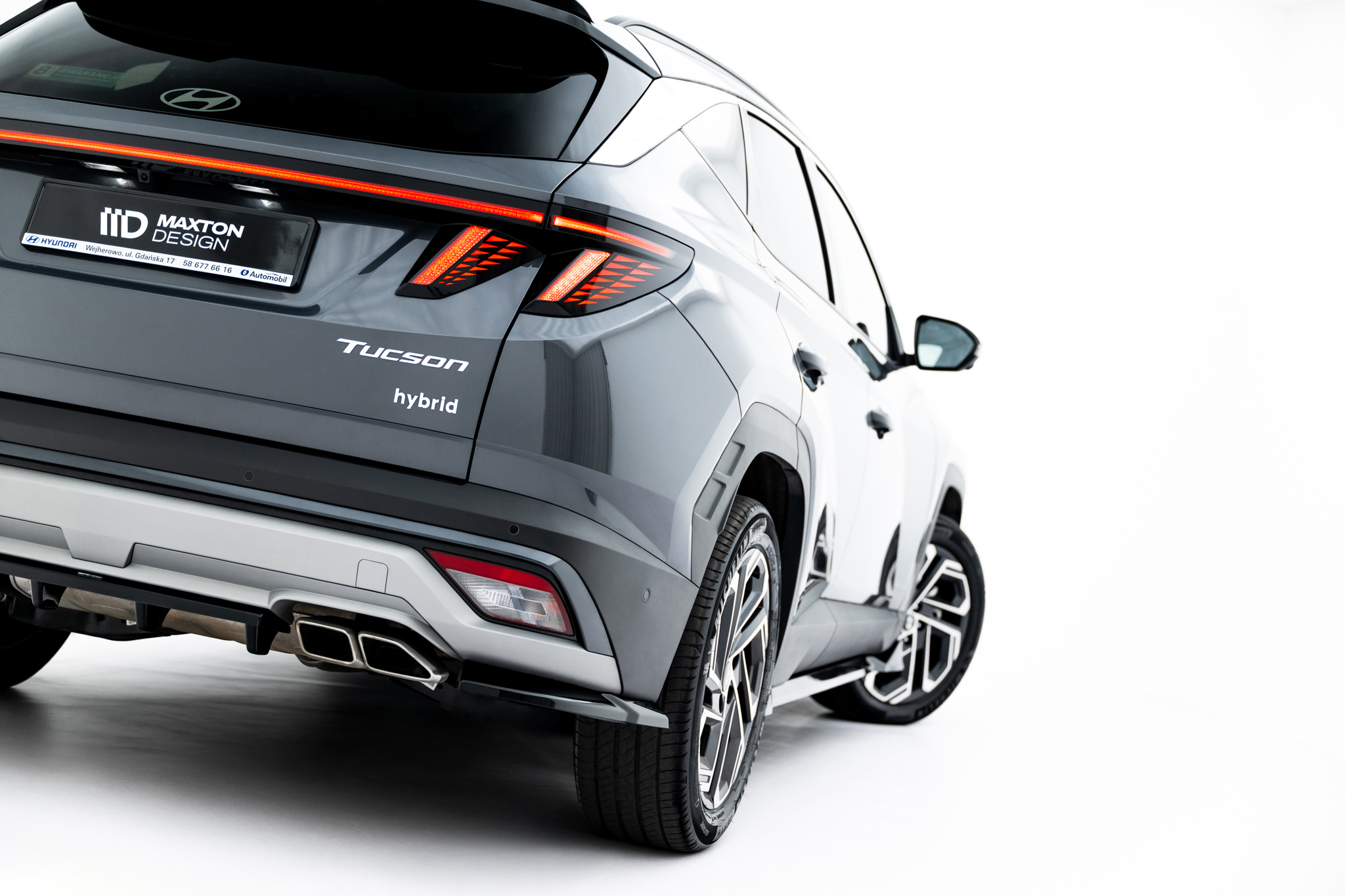 Rear Splitter (with vertical bars) Hyundai Tucson Mk4 Facelift - Image 4