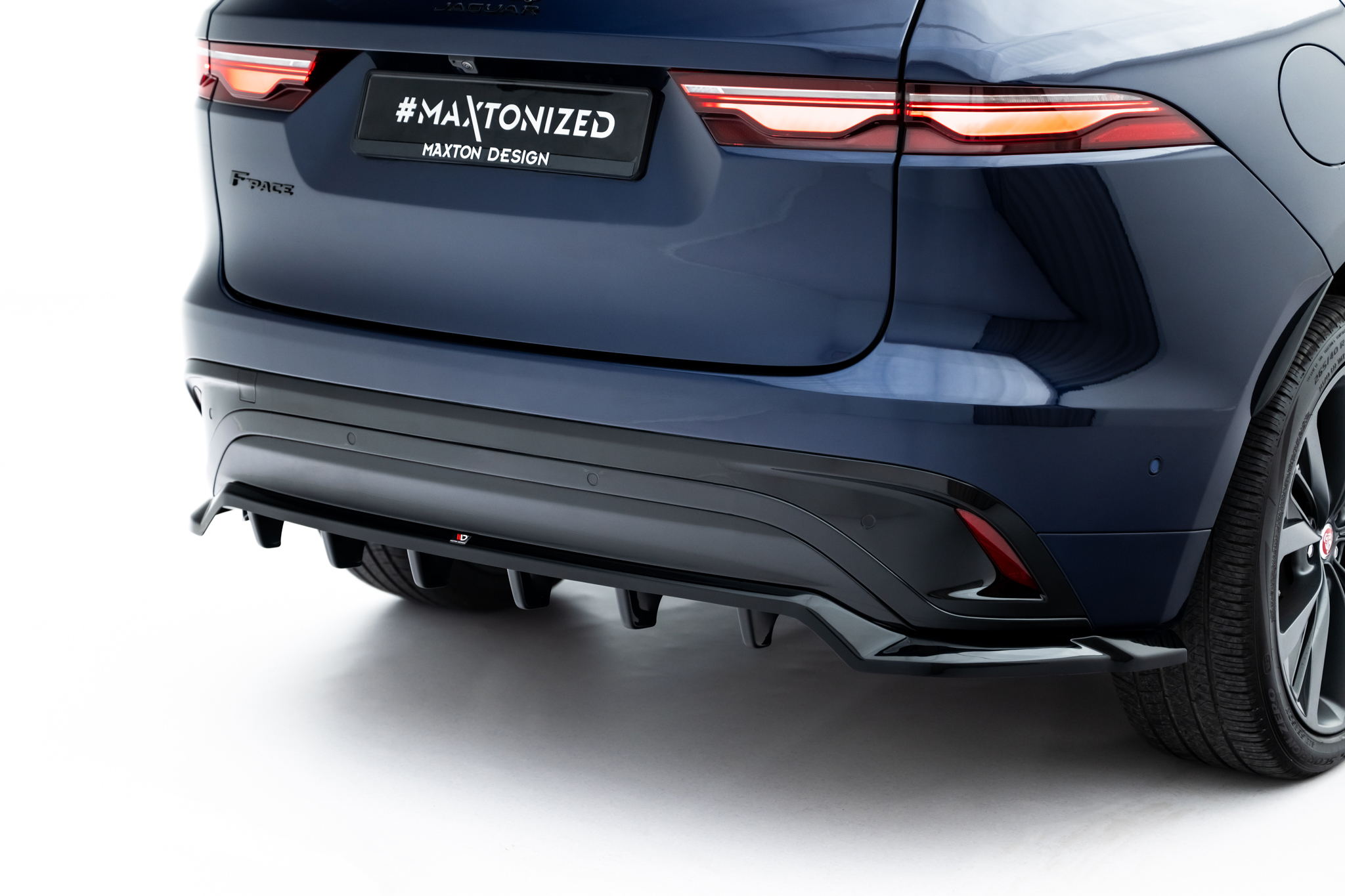 Rear Splitter (with vertical bars) Jaguar F-Pace R-Sport Mk1 Facelift - Image 2