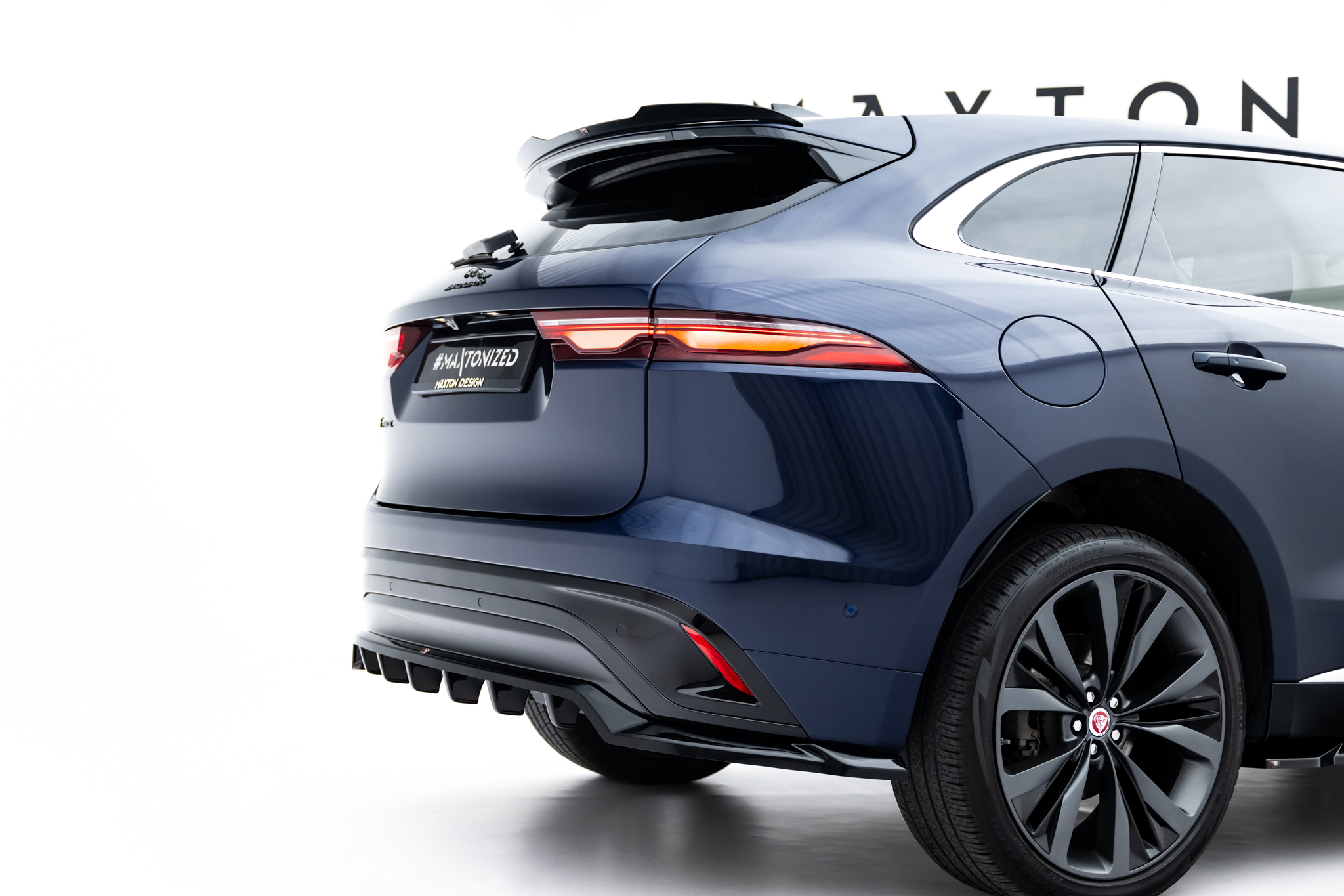 Rear Splitter (with vertical bars) Jaguar F-Pace R-Sport Mk1 Facelift - Image 4