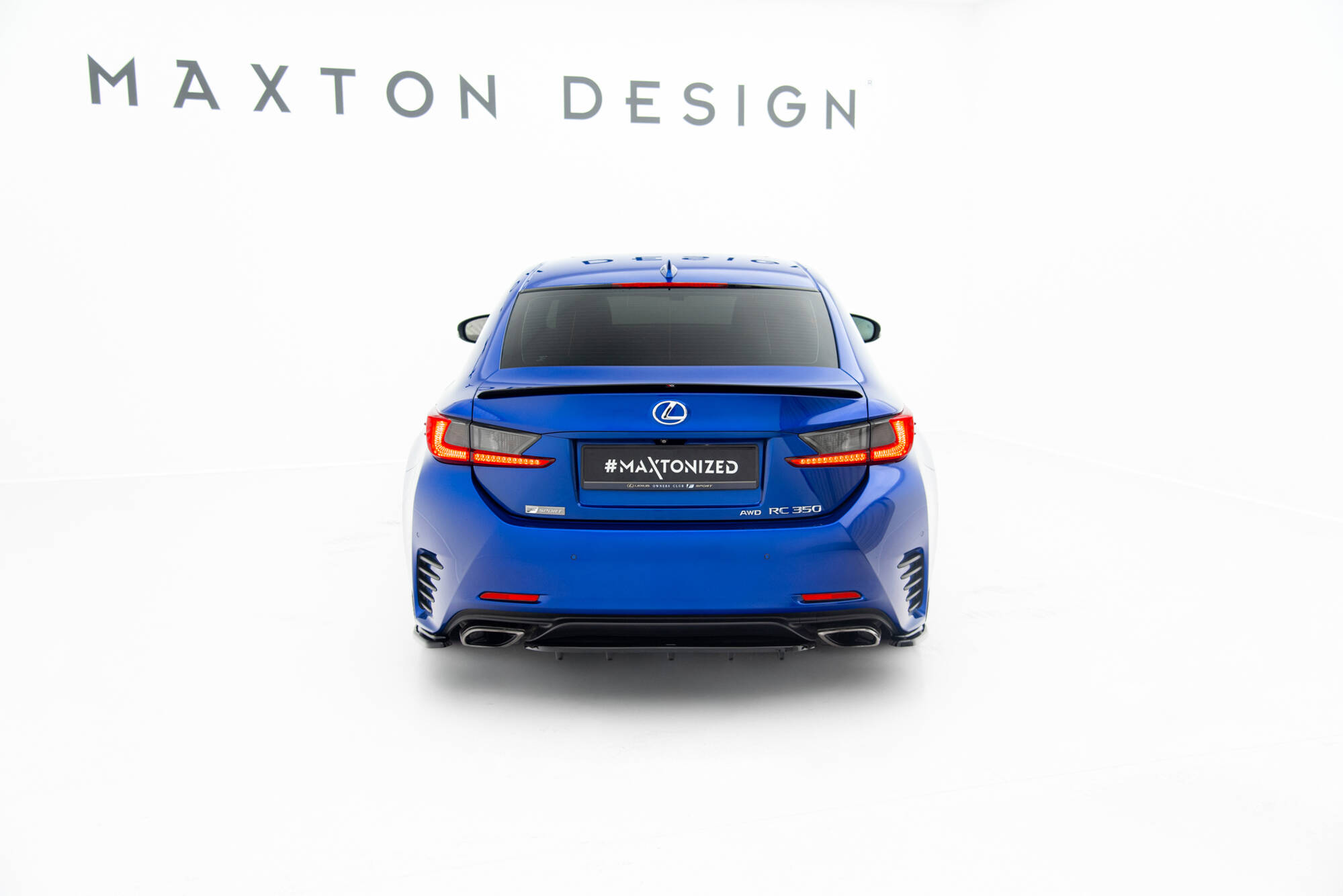 Rear Splitter (with vertical bars) Lexus Rc Mk1 - Image 2