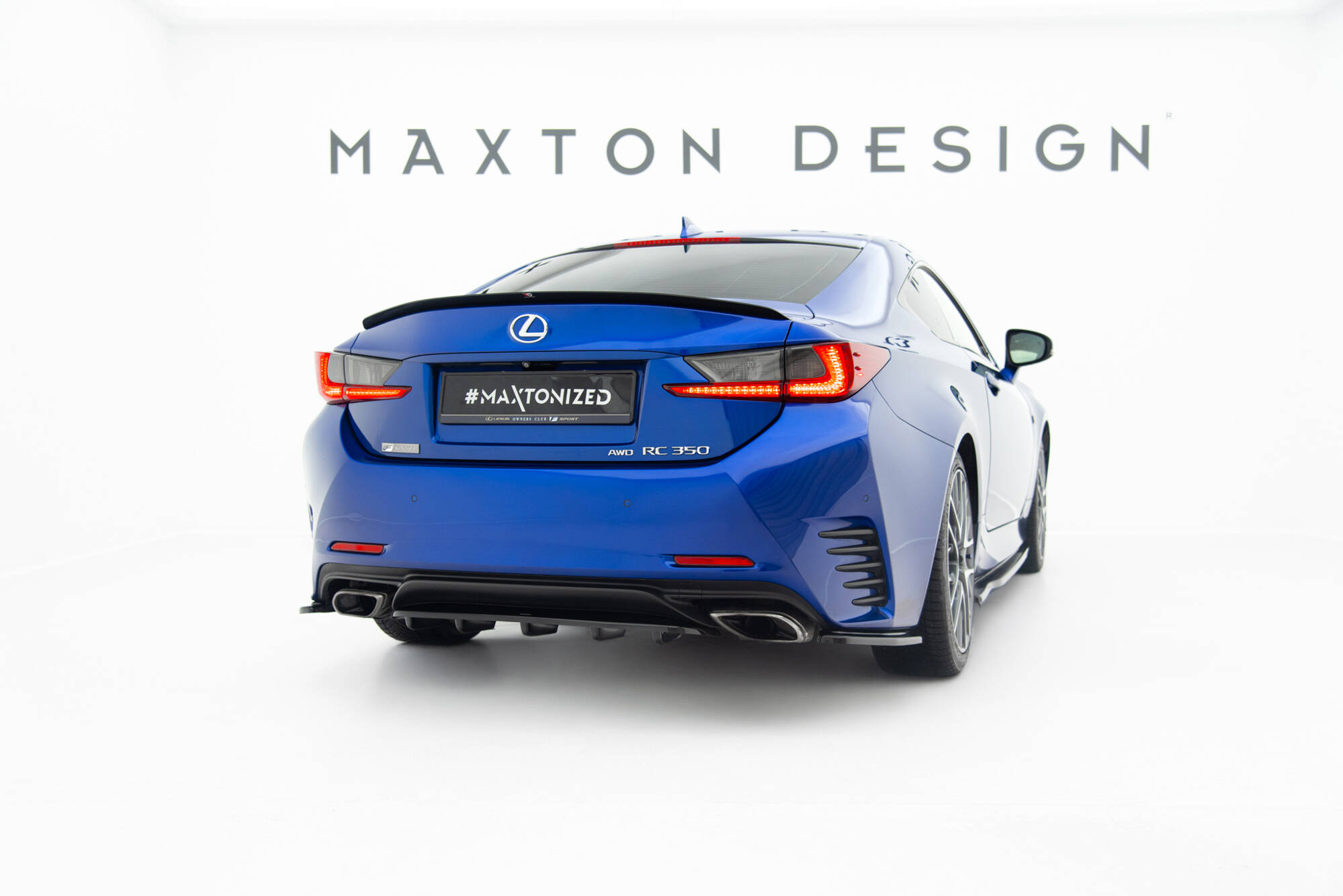 Rear Splitter (with vertical bars) Lexus Rc Mk1 - Image 3