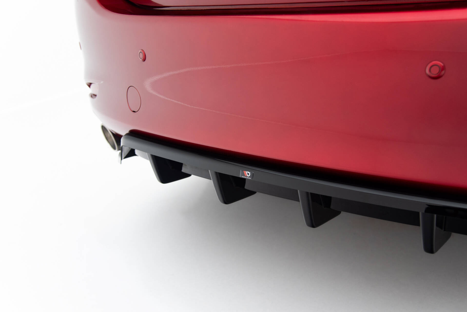 Rear Splitter (with vertical bars) Mazda 6 Sedan Mk3 Facelift - Image 3