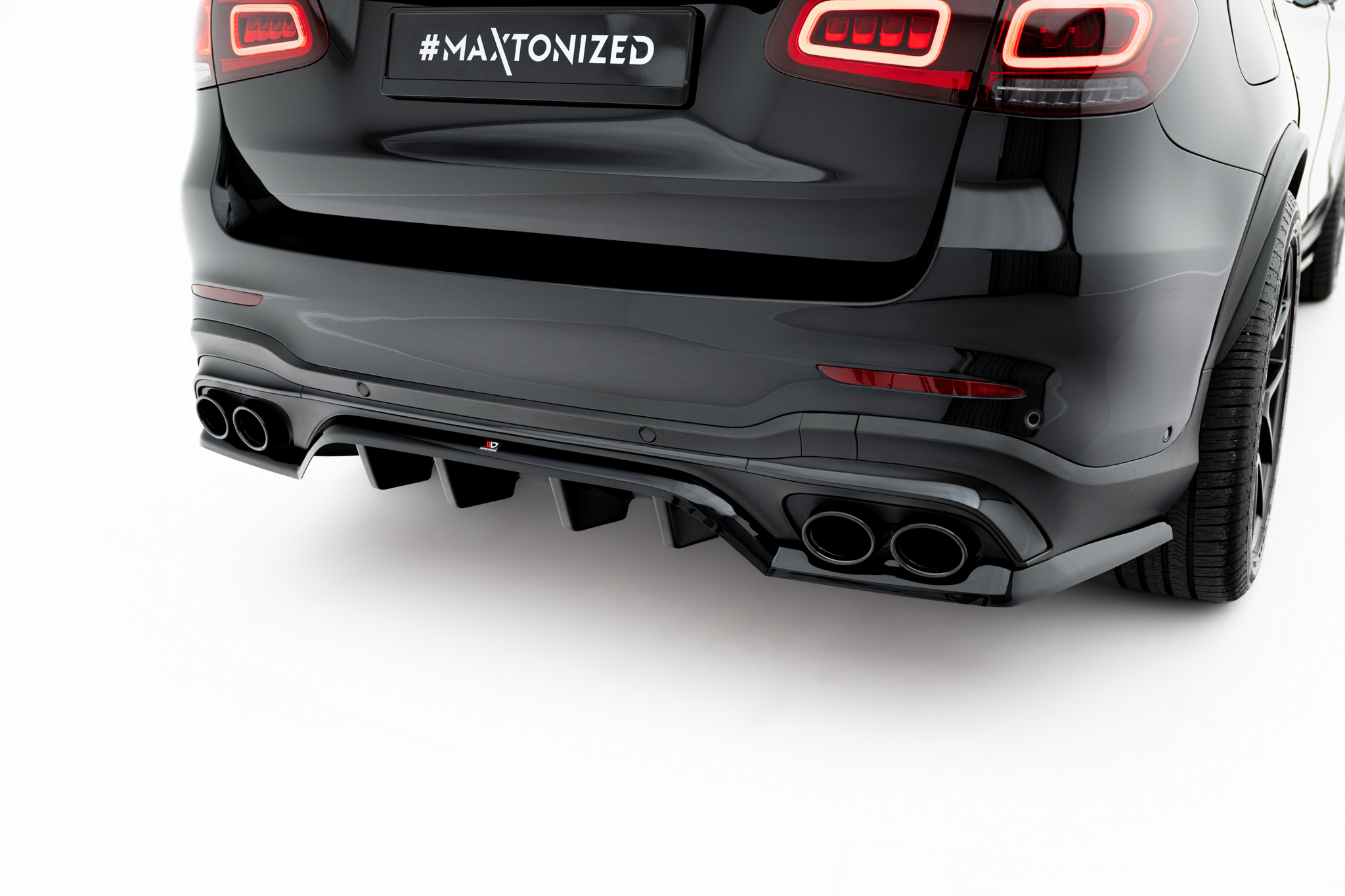 Rear Splitter (with vertical bars) Mercedes-AMG GLC 43 SUV X253 Facelift - Image 2