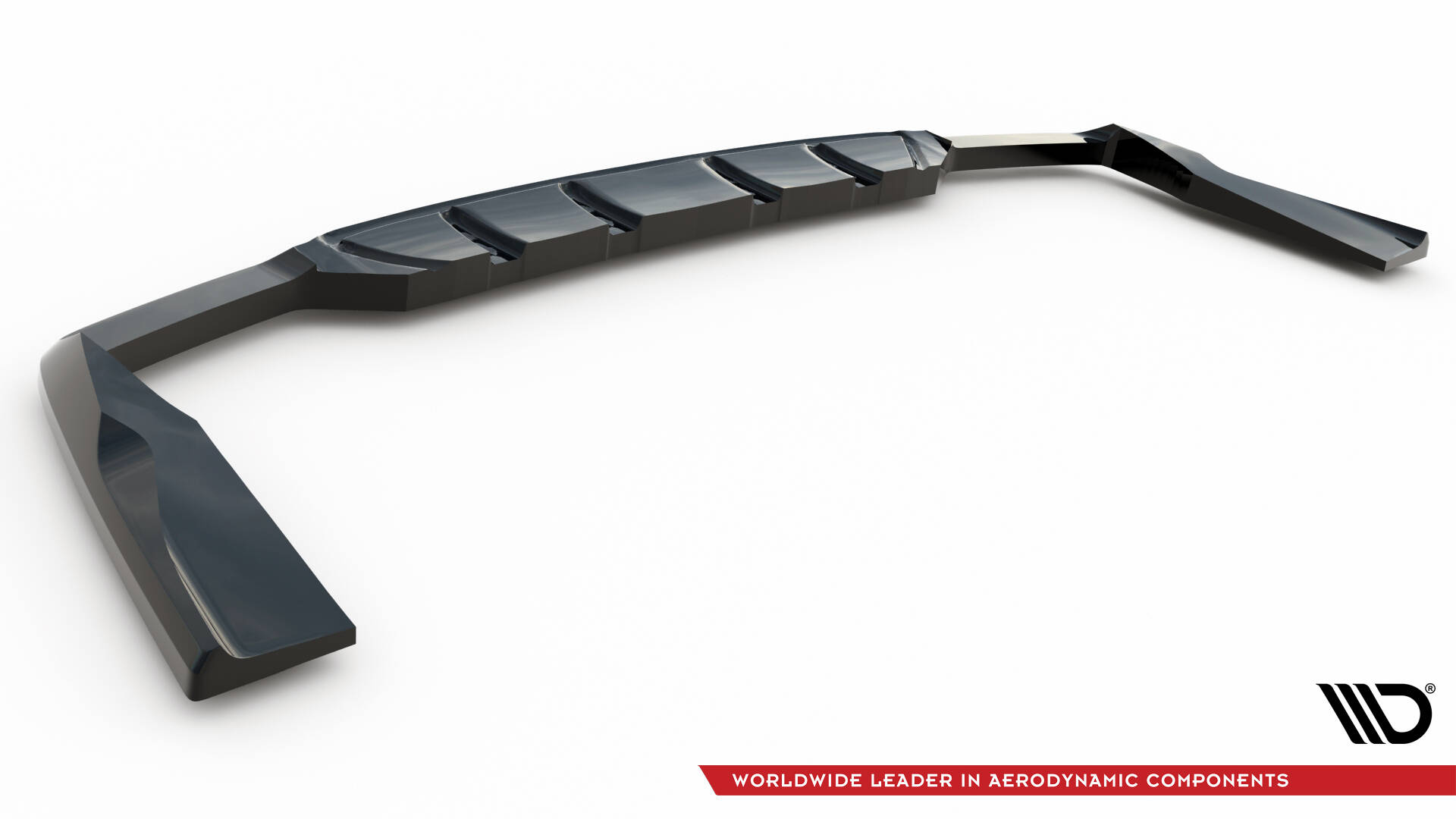 Rear Splitter (with vertical bars) Mercedes-AMG GLC 63 Coupe C253 Facelift - Image 5