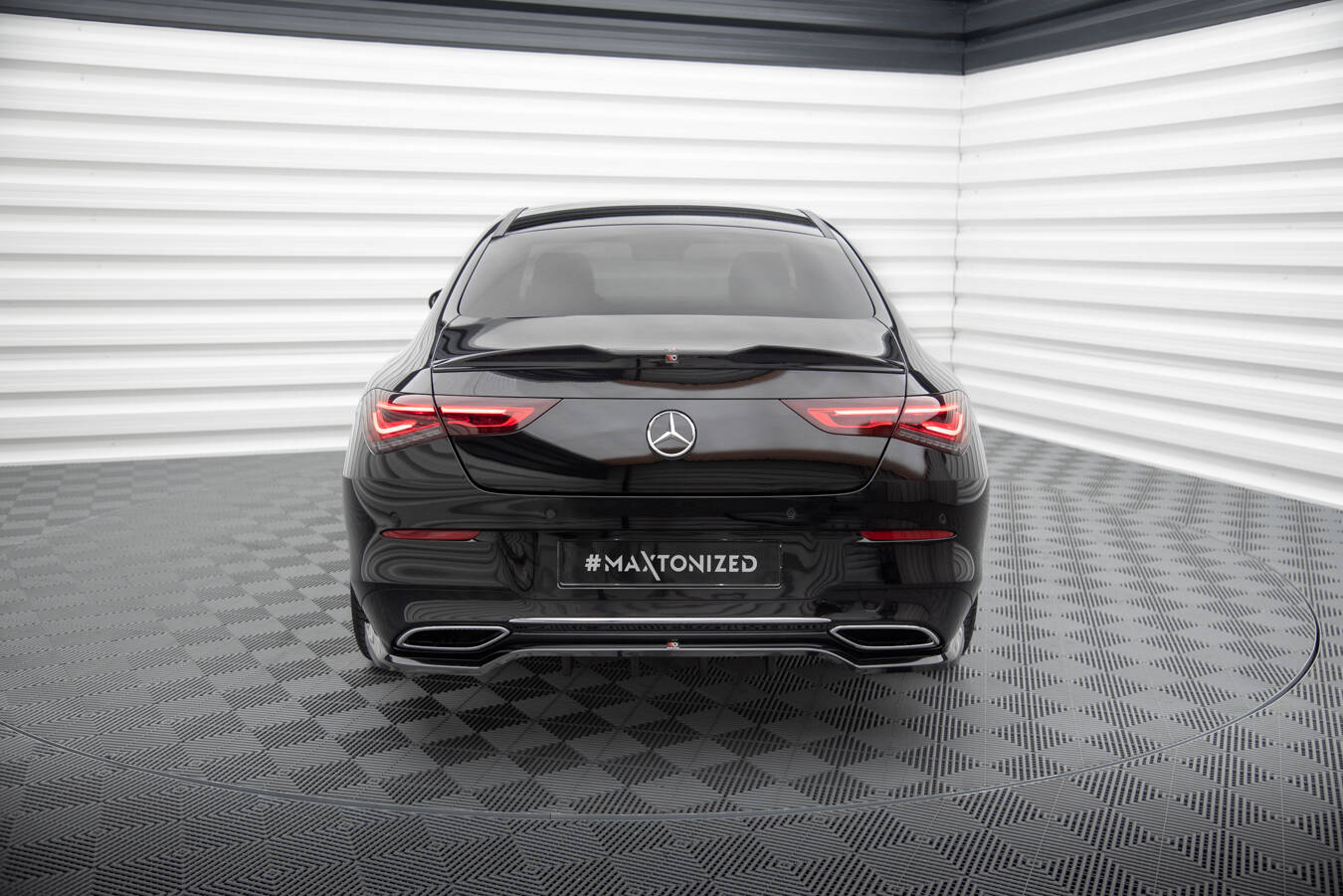 Rear Splitter (with vertical bars) Mercedes-Benz CLA Coupe C118 - Image 2
