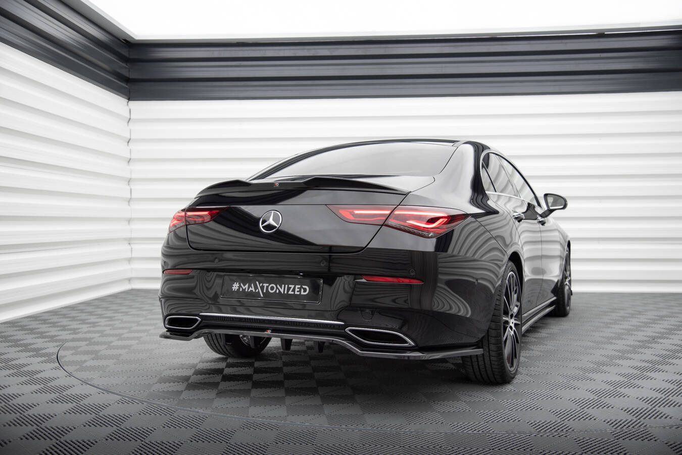 Rear Splitter (with vertical bars) Mercedes-Benz CLA Coupe C118 - Image 3