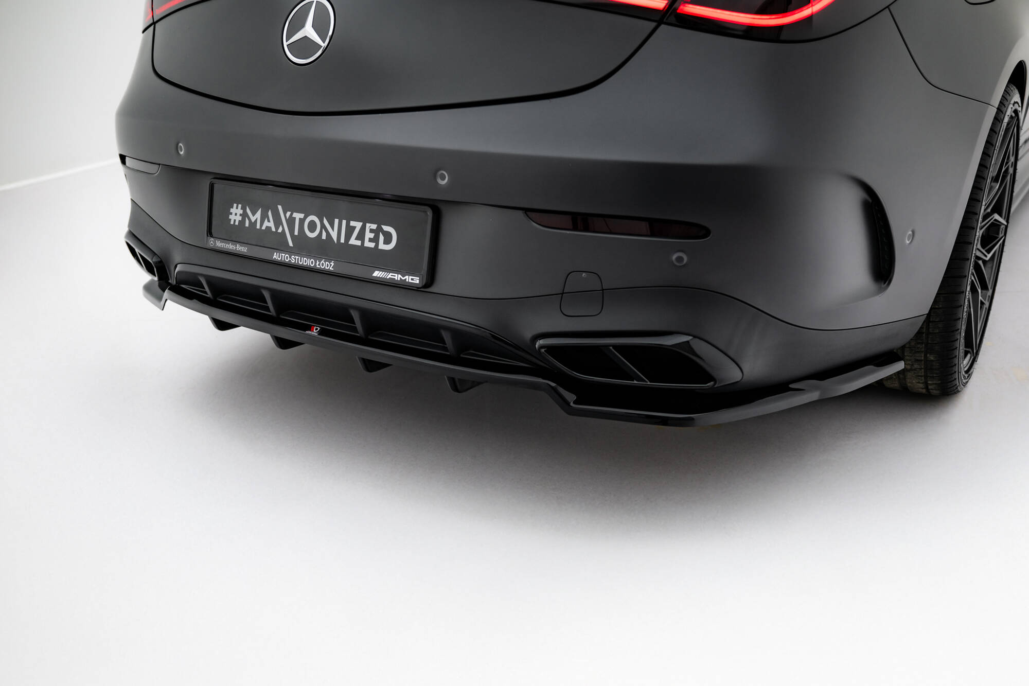 Rear Splitter (with vertical bars) Mercedes-Benz CLE AMG-Line C236 - Image 2