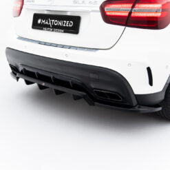 Alternative view of Rear Splitter (with vertical bars) Mercedes-Benz GLA 45 AMG X156 Facelift