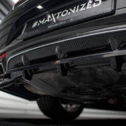 Alternative view of Rear Splitter (with vertical bars) Mercedes-Benz S Coupe AMG-Line C217 Facelift