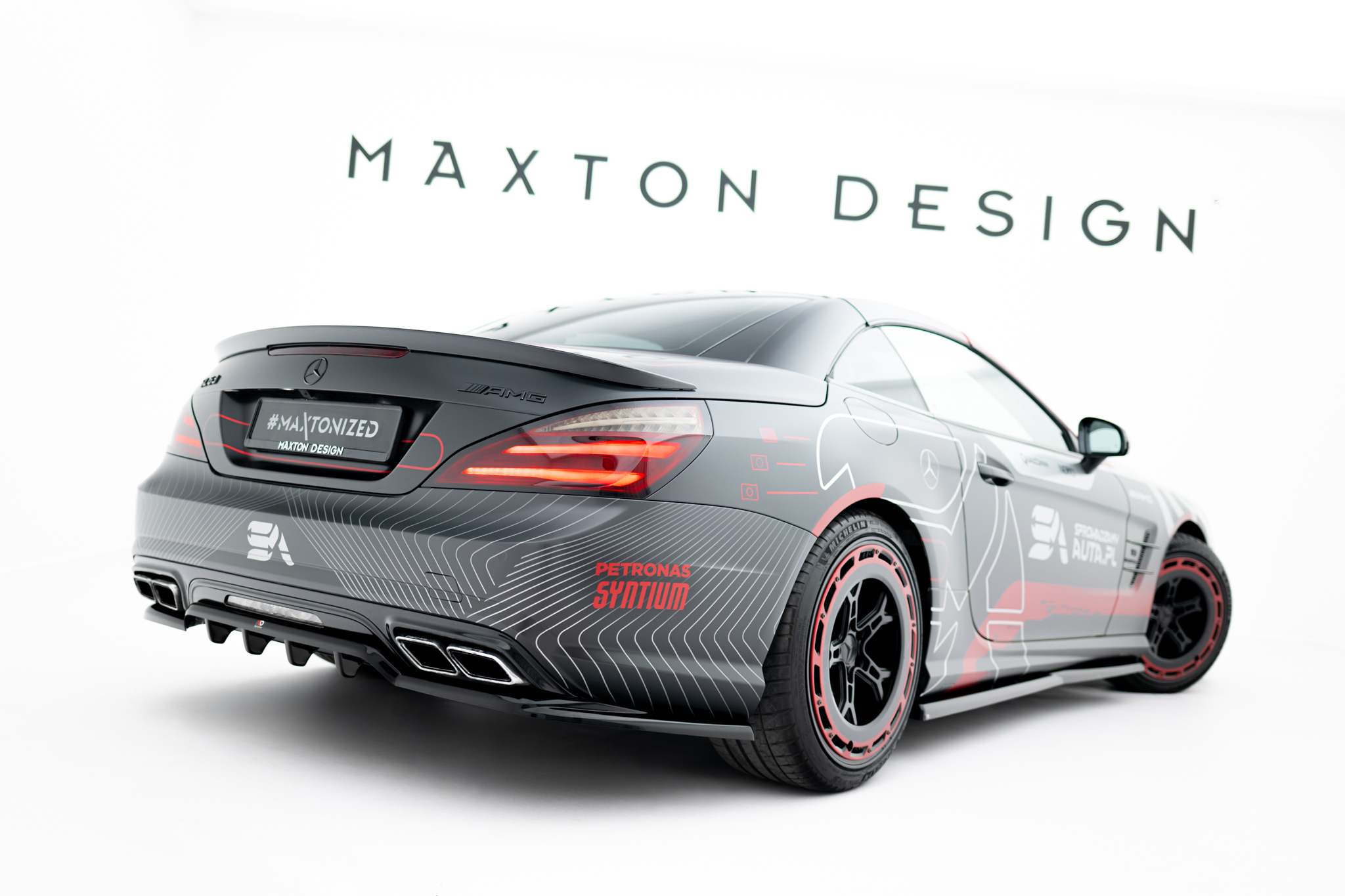 Rear Splitter (with vertical bars) Mercedes-Benz SL 63 AMG R231
