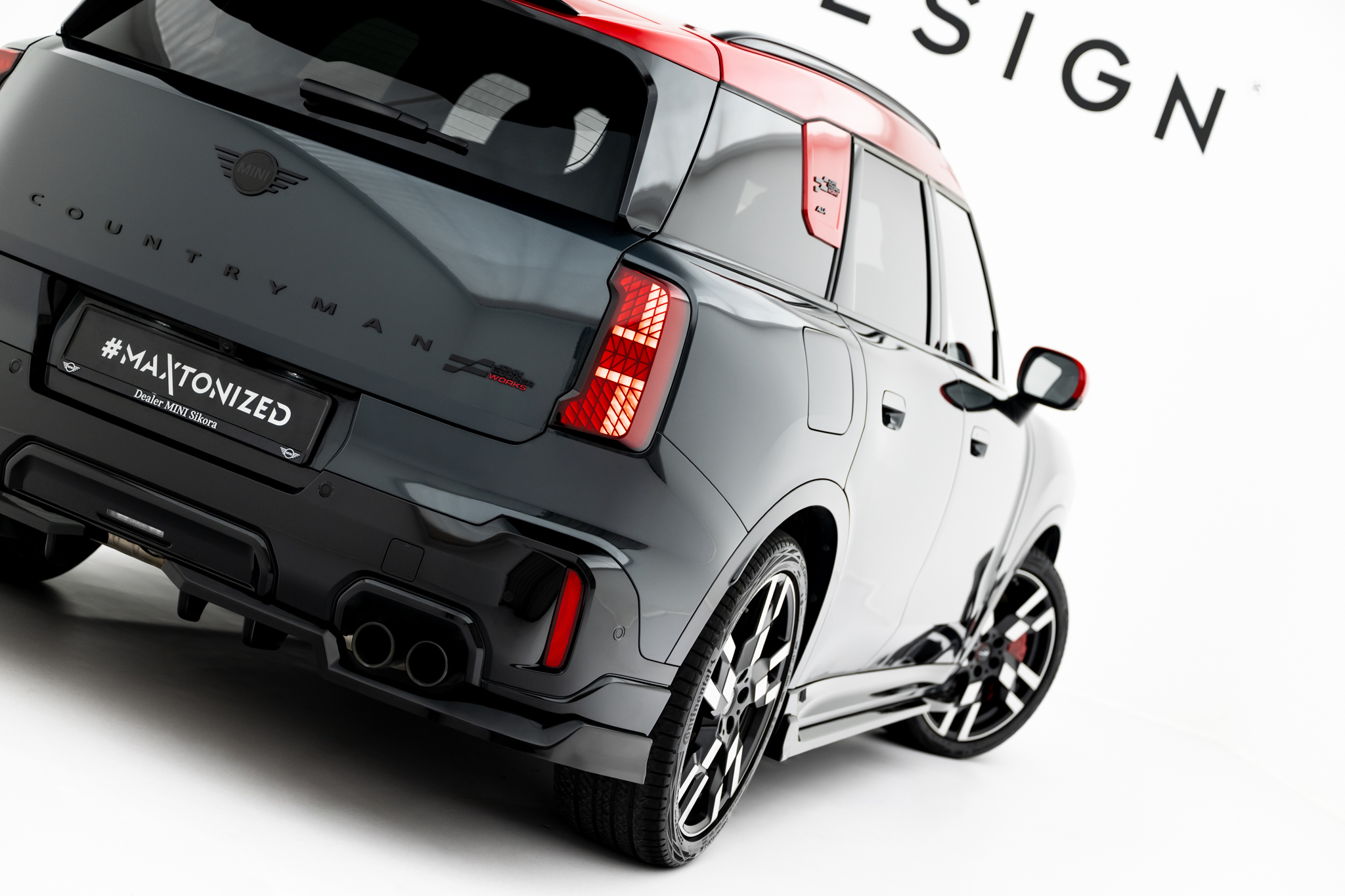 Rear Splitter (with vertical bars) Mini Countryman JCW U25 - Image 2