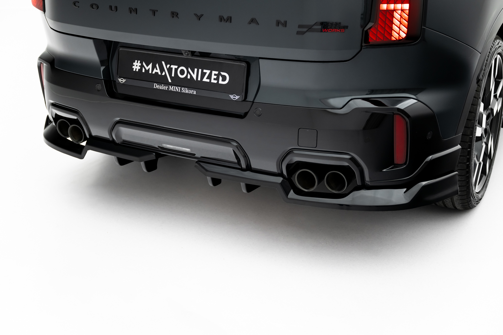 Rear Splitter (with vertical bars) Mini Countryman JCW U25 - Image 3