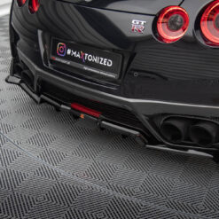 Alternative view of Rear Splitter (with vertical bars) Nissan GTR R35 Facelift