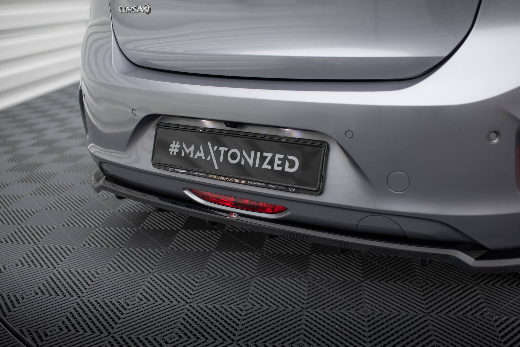 Rear Splitter (with vertical bars) Opel Corsa - e F ( Mk6) - Image 2
