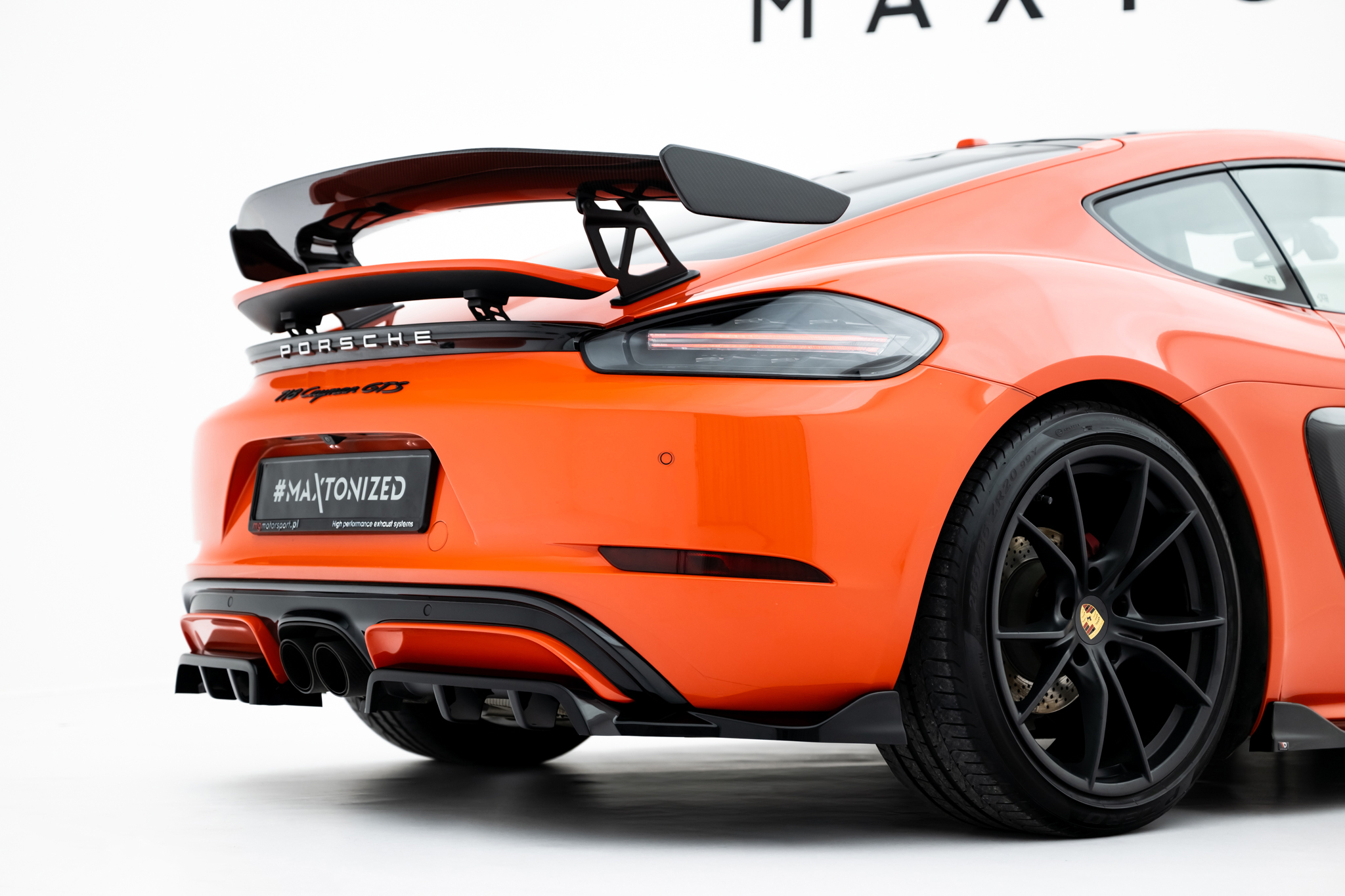 Rear Splitter (with vertical bars) Porsche 718 Cayman GTS 982c - Image 2