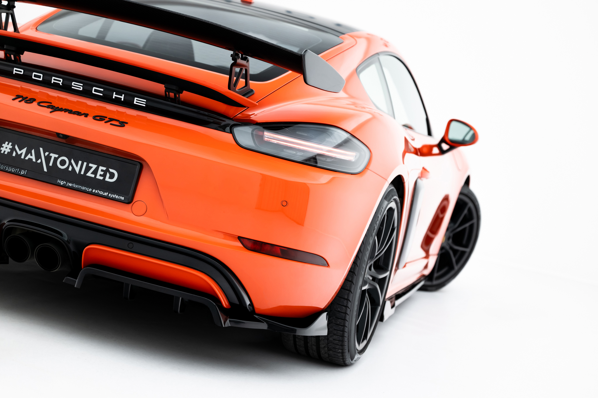 Rear Splitter (with vertical bars) Porsche 718 Cayman GTS 982c - Image 4