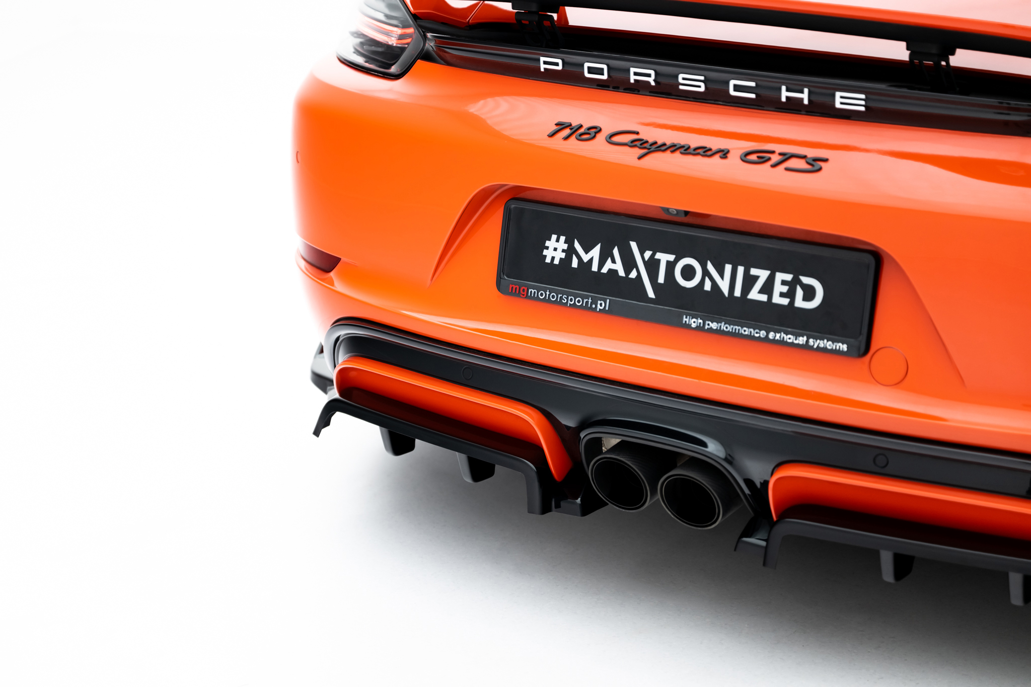 Rear Splitter (with vertical bars) Porsche 718 Cayman GTS 982c - Image 3