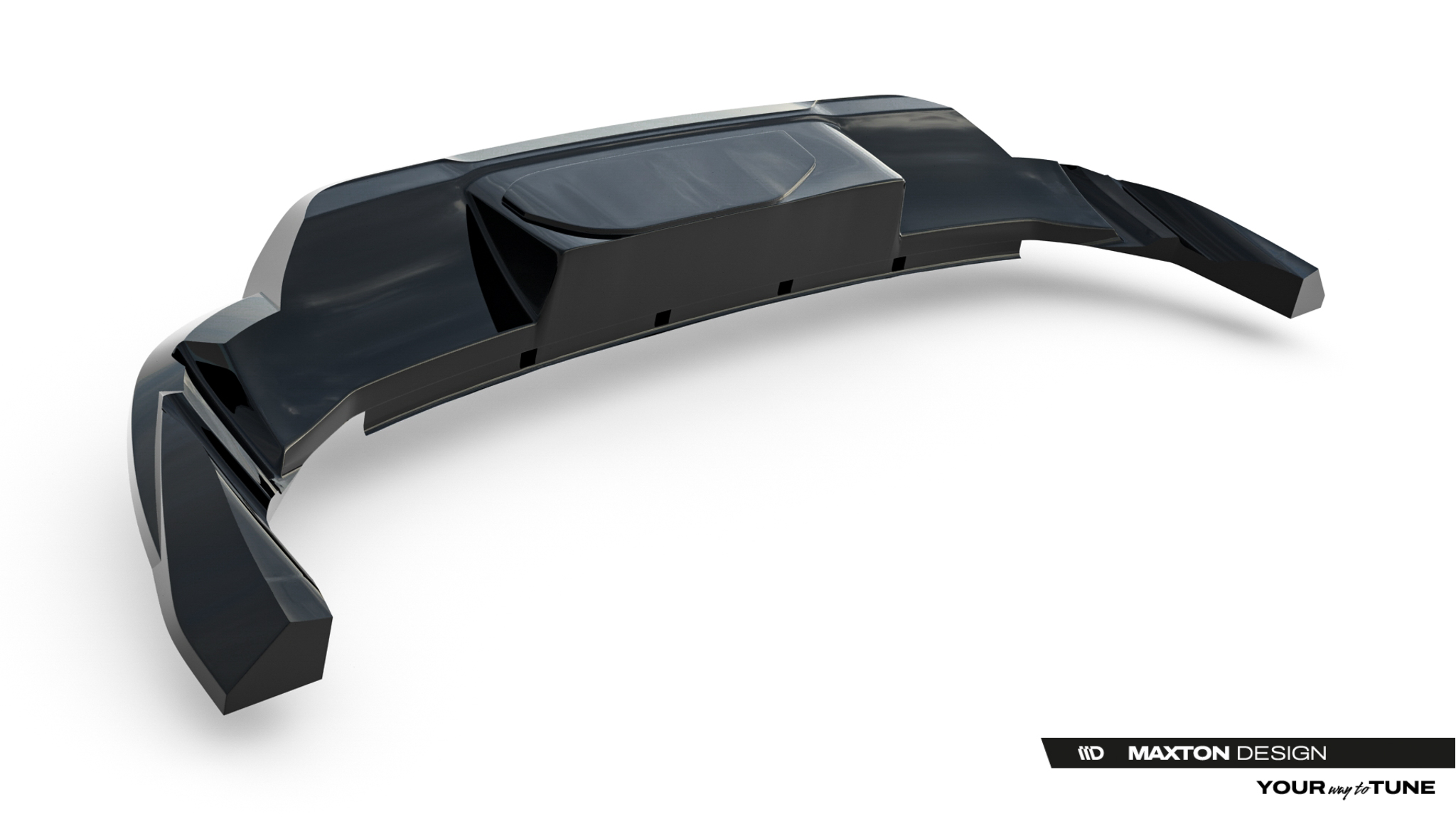 Rear Splitter (with vertical bars) Porsche Macan EV Mk1 - Image 8