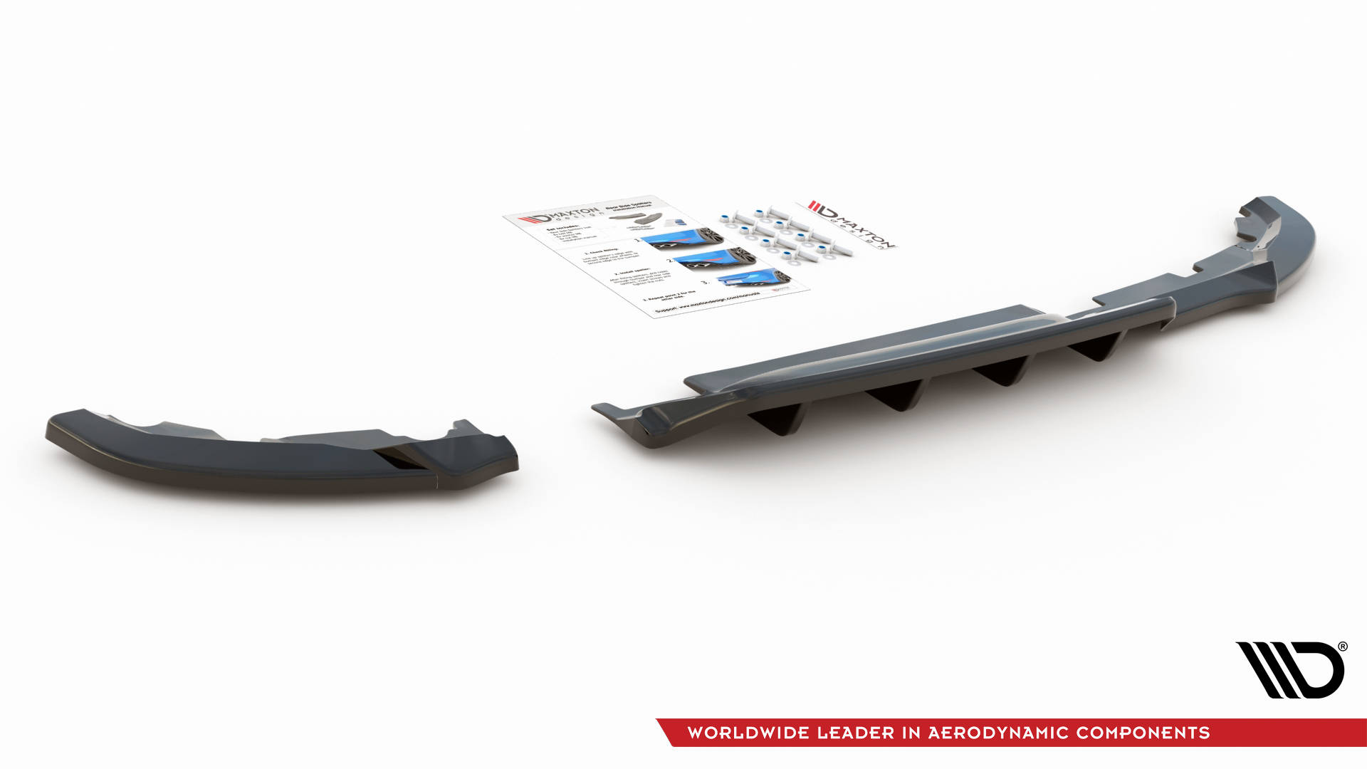 Rear Splitter (with vertical bars) Renault Clio Mk5 - Image 4