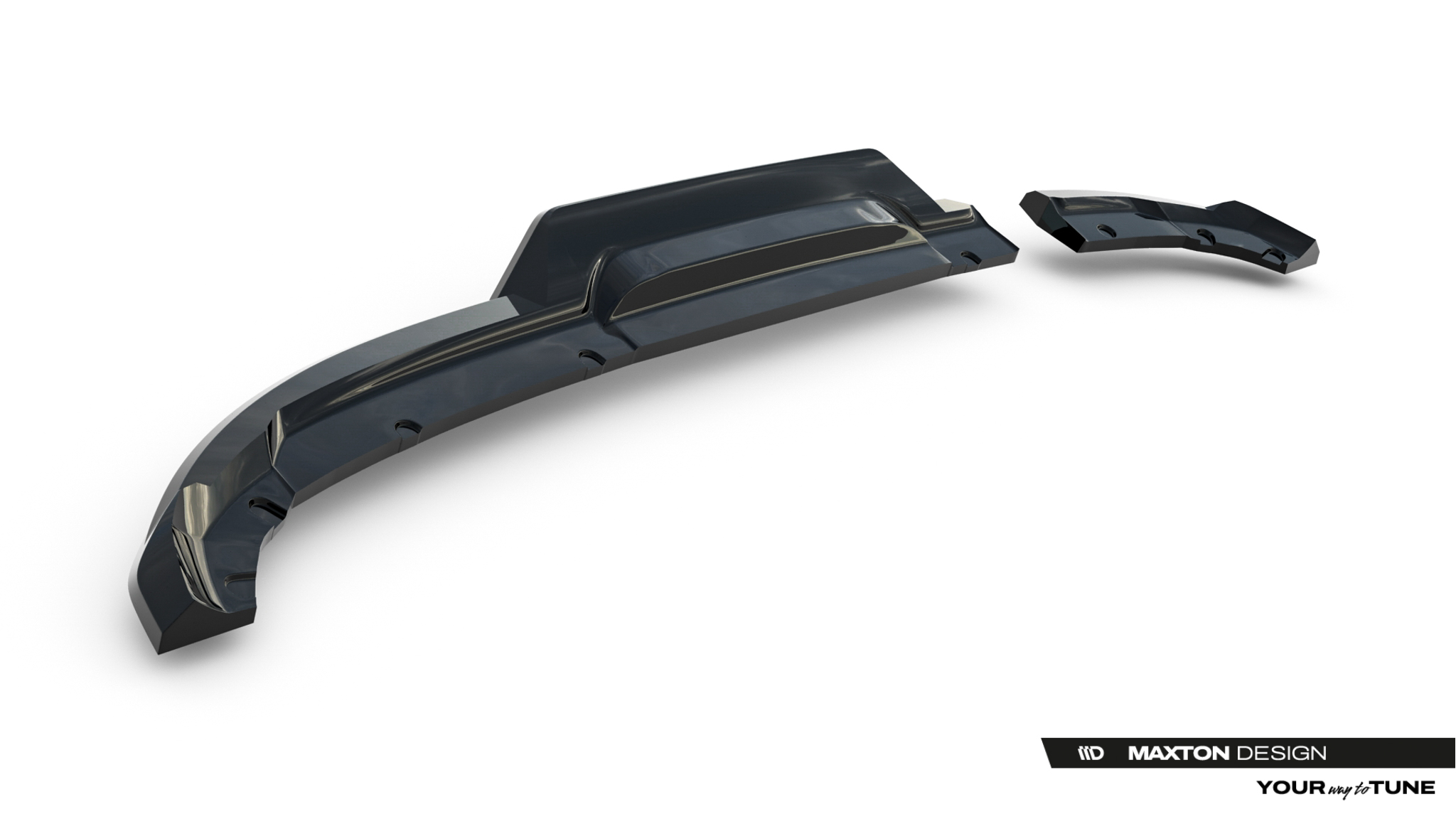 Rear Splitter (with vertical bars) Renault Clio Mk5 Facelift - Image 6