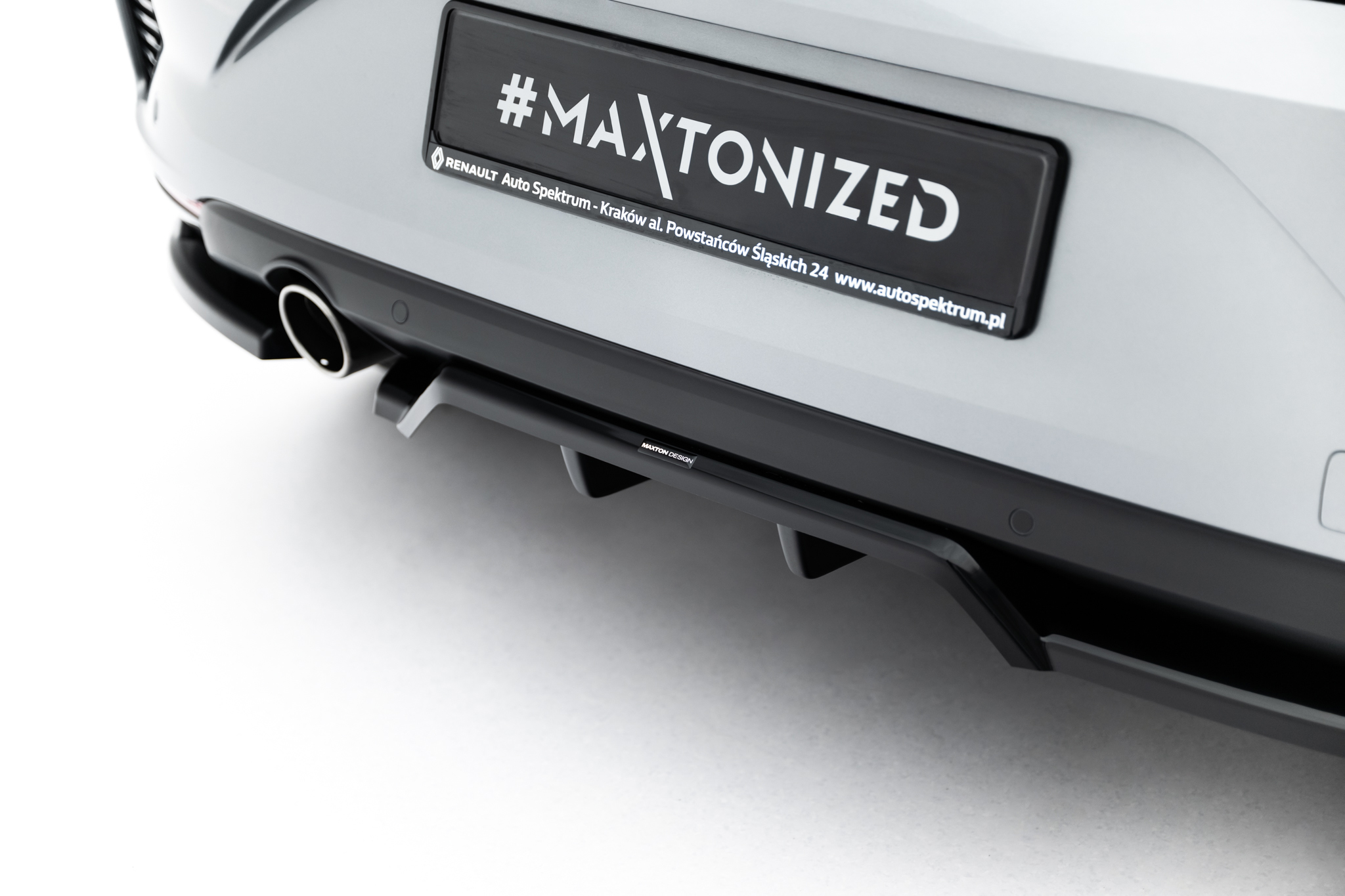 Rear Splitter (with vertical bars) Renault Clio Mk5 Facelift - Image 3