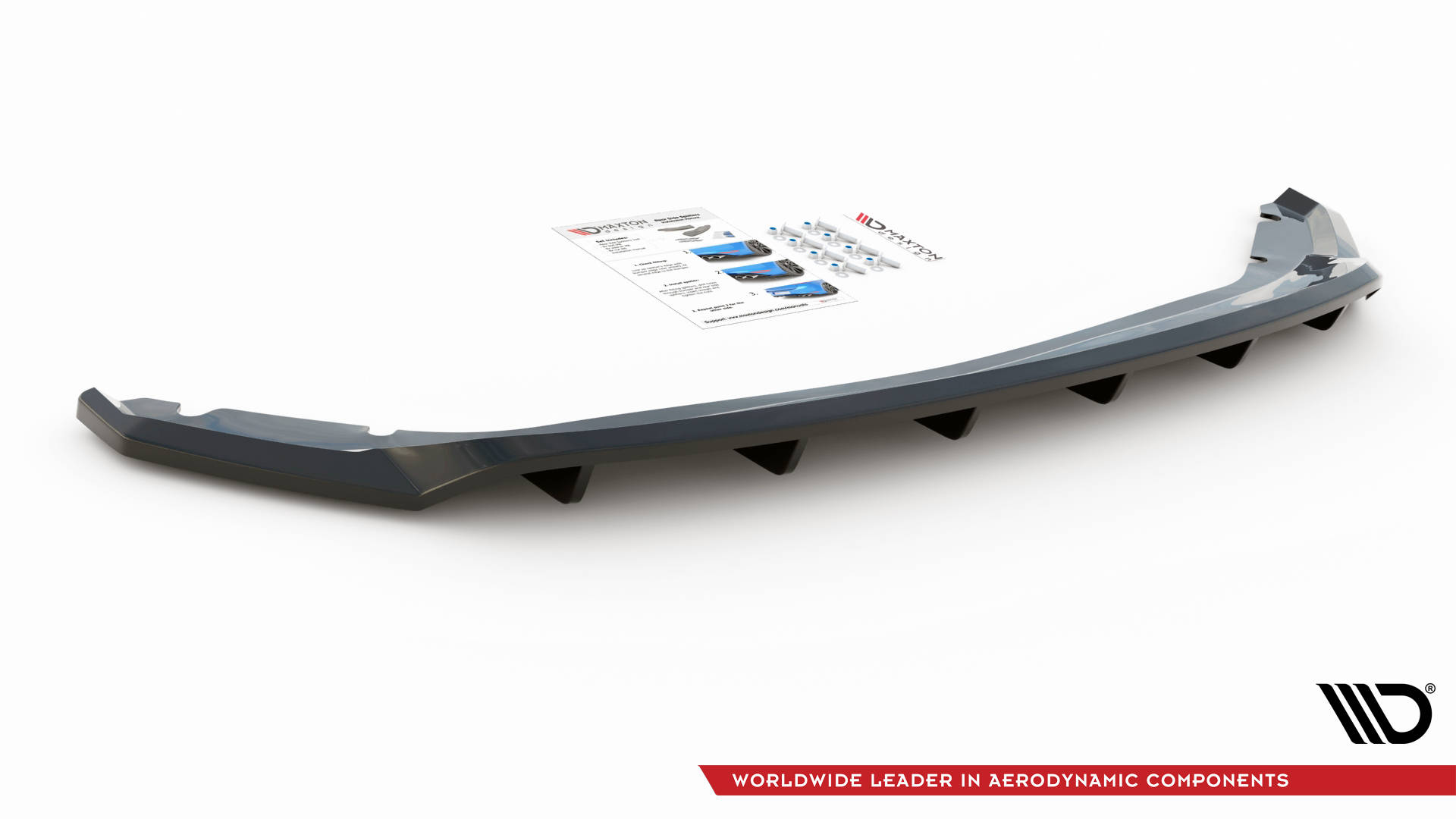 Rear Splitter (with vertical bars) Seat Leon Hatchback Mk3 - Image 3