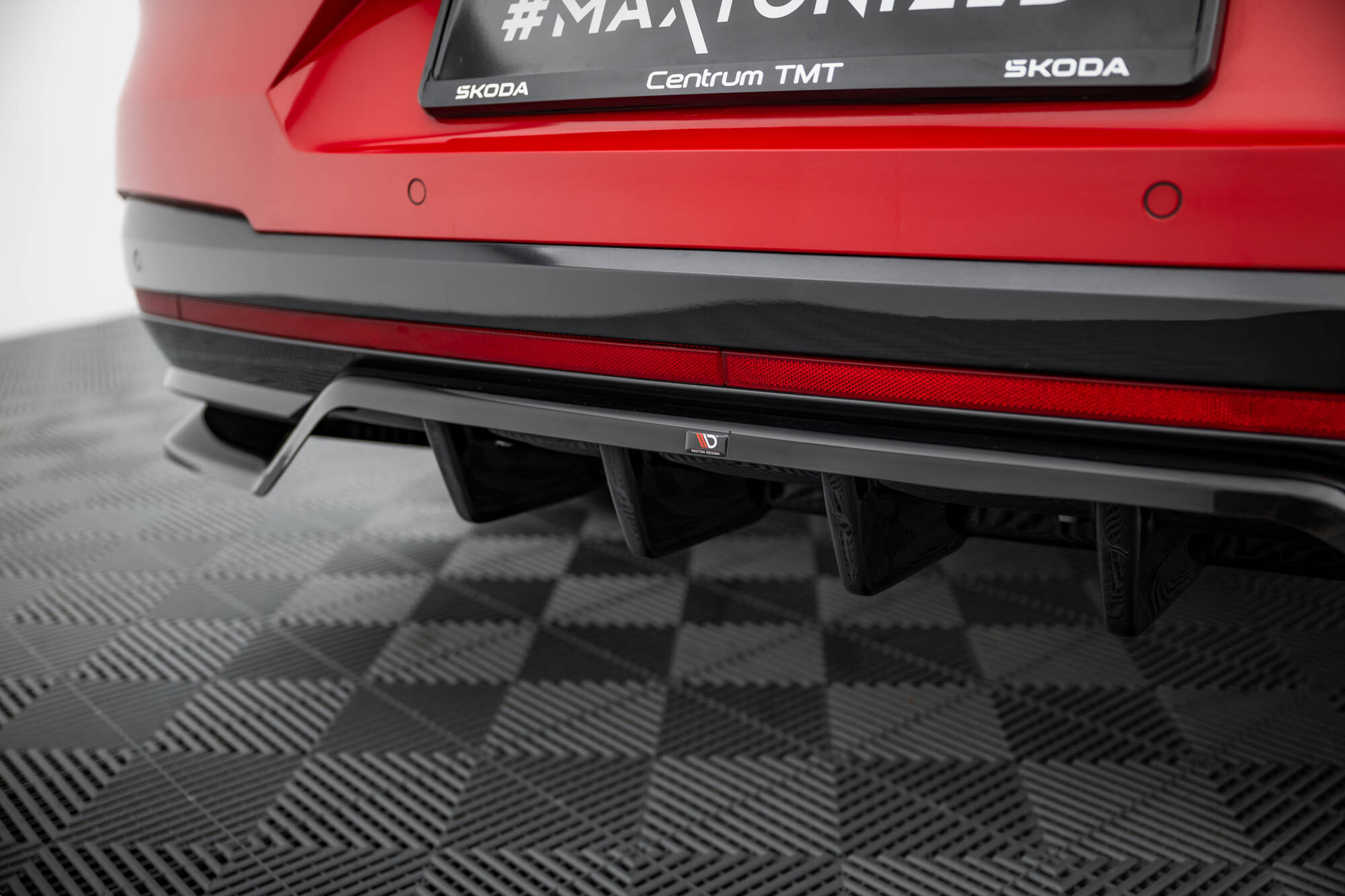 Rear Splitter (with vertical bars) Skoda Enyaq Coupe iV RS - Image 4