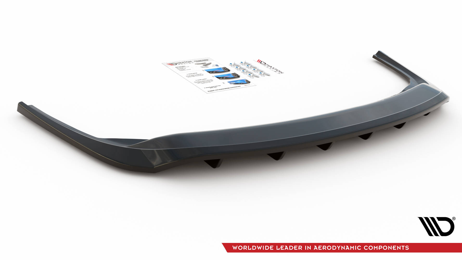 Rear Splitter (with vertical bars) Skoda Fabia Combi Mk3 Facelift - Image 4