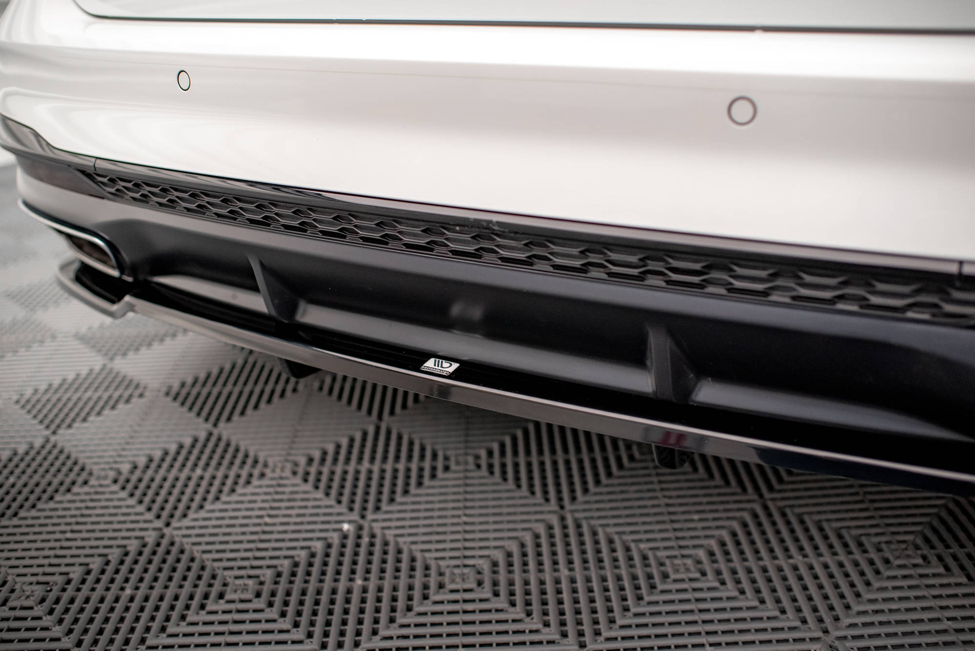 Rear Splitter (with vertical bars) V.1 Audi A4 S-Line B9 Facelift - Image 2