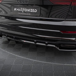 Rear Splitter (with vertical bars) V.1 Audi SQ8 / Q8 S-Line Mk1 Facelift