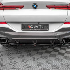 Alternative view of Rear Splitter (with vertical bars) V.1 BMW X6 M-Pack G06