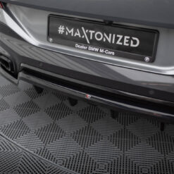 Alternative view of Rear Splitter (with vertical bars) V.1 BMW X6 M-Pack G06 Facelift