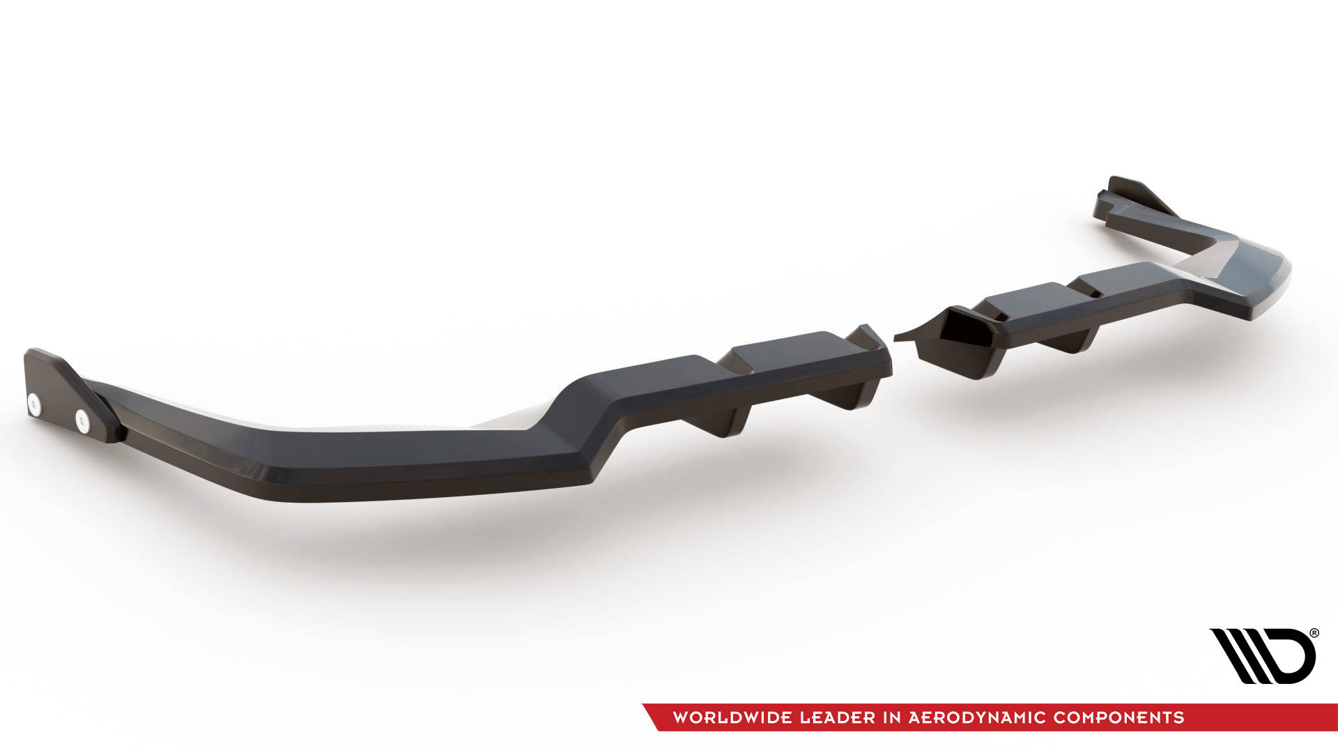 Rear Splitter (with vertical bars) V.1 + Flaps Honda Civic Type-R Mk 11 - Image 5