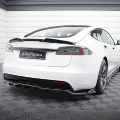 Alternative view of Rear Splitter (with vertical bars) V.1 Tesla Model S Plaid Mk1 Facelift