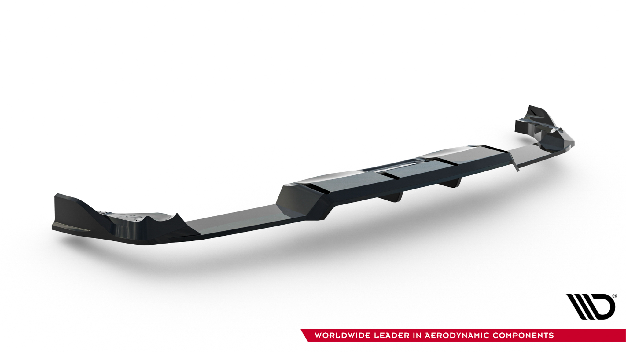 Rear Splitter (with vertical bars) V.1 Volkswagen Golf R Hatchback Mk8 / Mk8 Facelift - Image 8