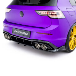 Alternative view of Rear Splitter (with vertical bars) V.1 Volkswagen Golf R Hatchback Mk8 / Mk8 Facelift