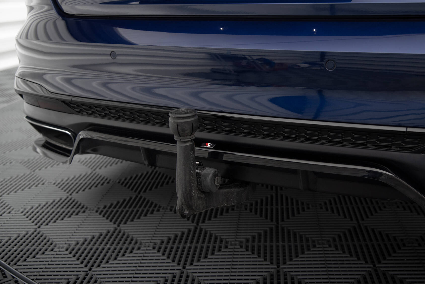 Rear Splitter (with vertical bars) V.2 Audi A4 S-Line B9 Facelift - Image 4