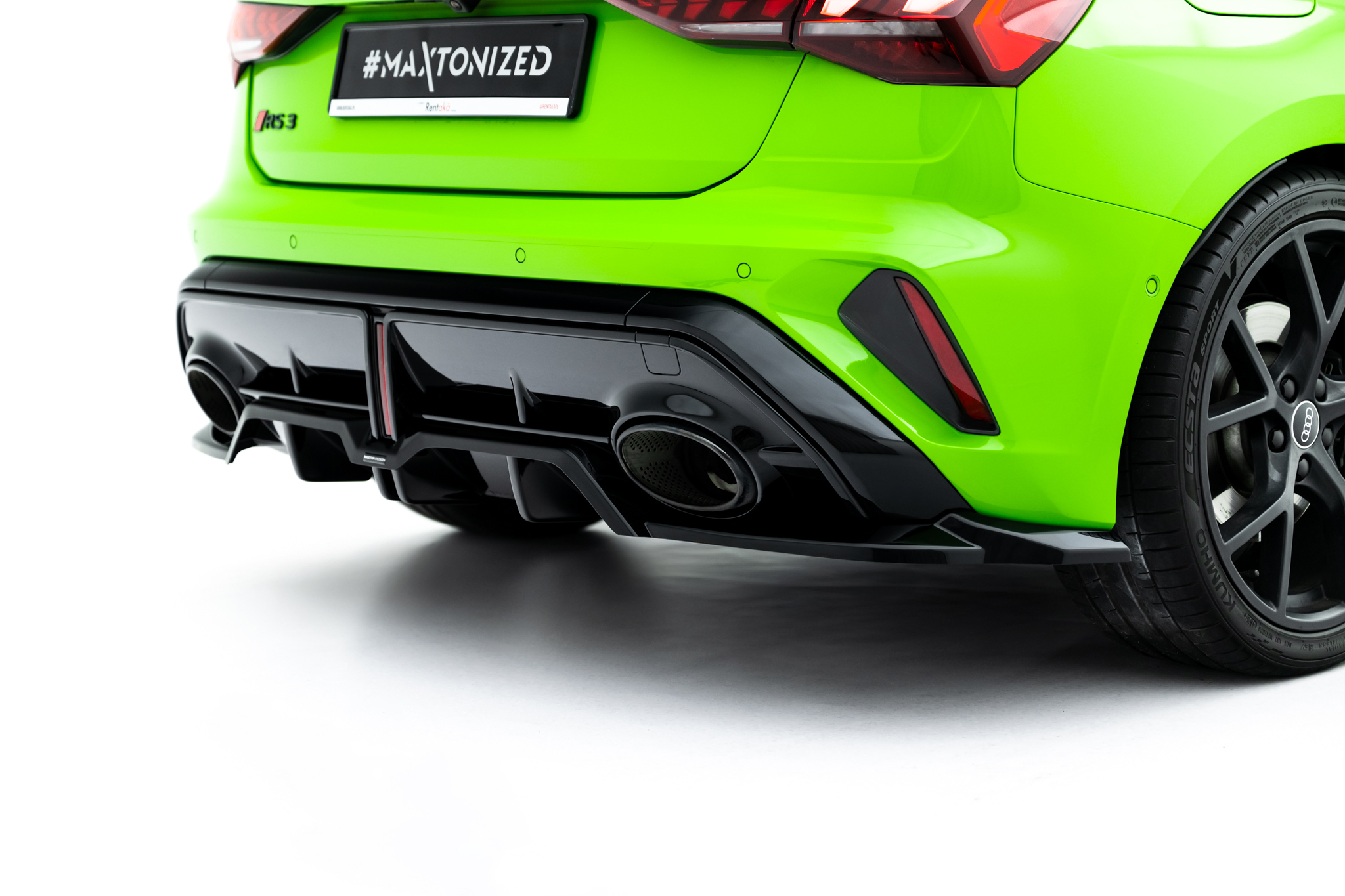 Rear Splitter (with vertical bars) V.2 Audi RS3 Sportback 8Y Facelift - Image 2