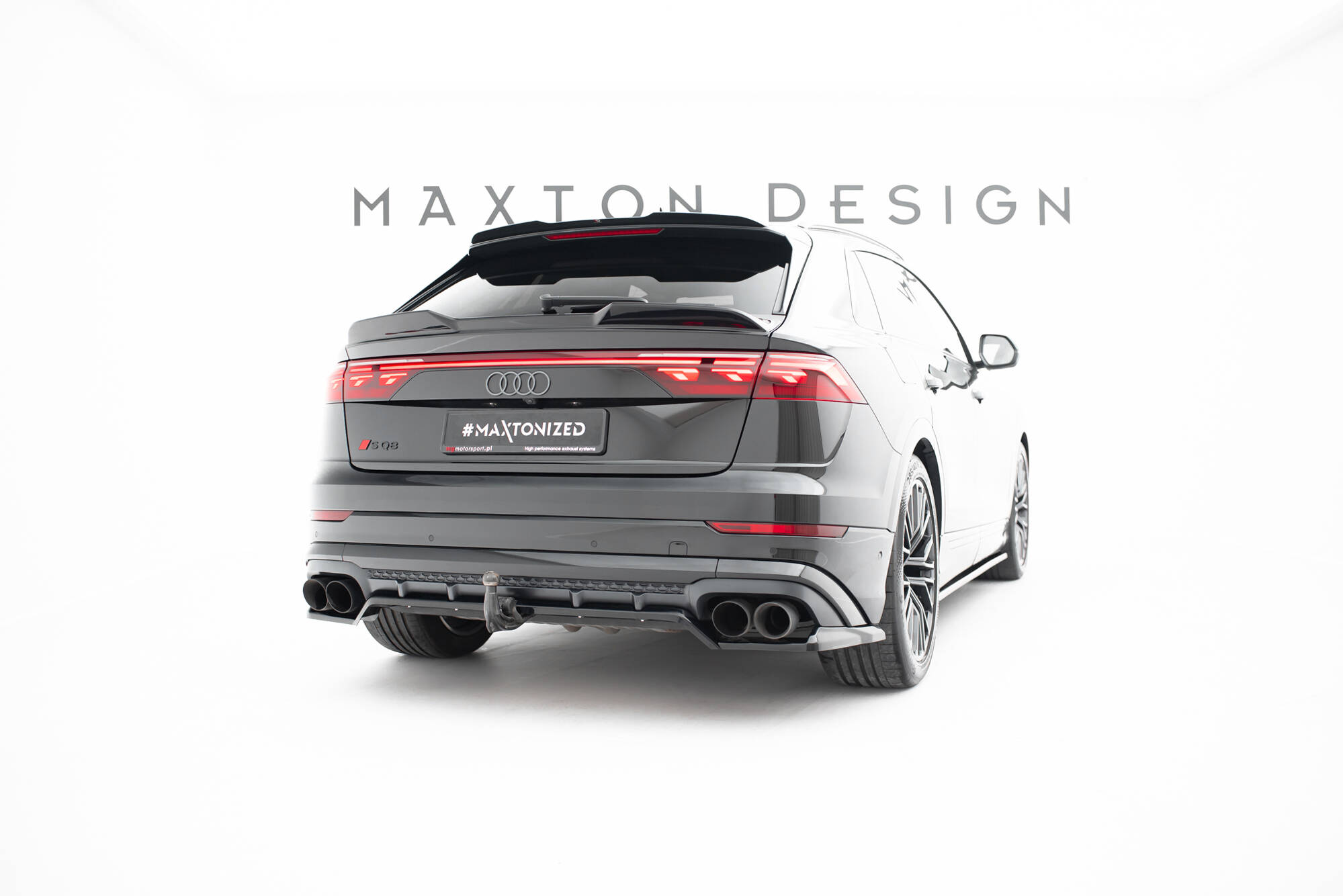 Rear Splitter (with vertical bars) V.2 Audi SQ8 / Q8 S-Line Mk1 Facelift - Image 4